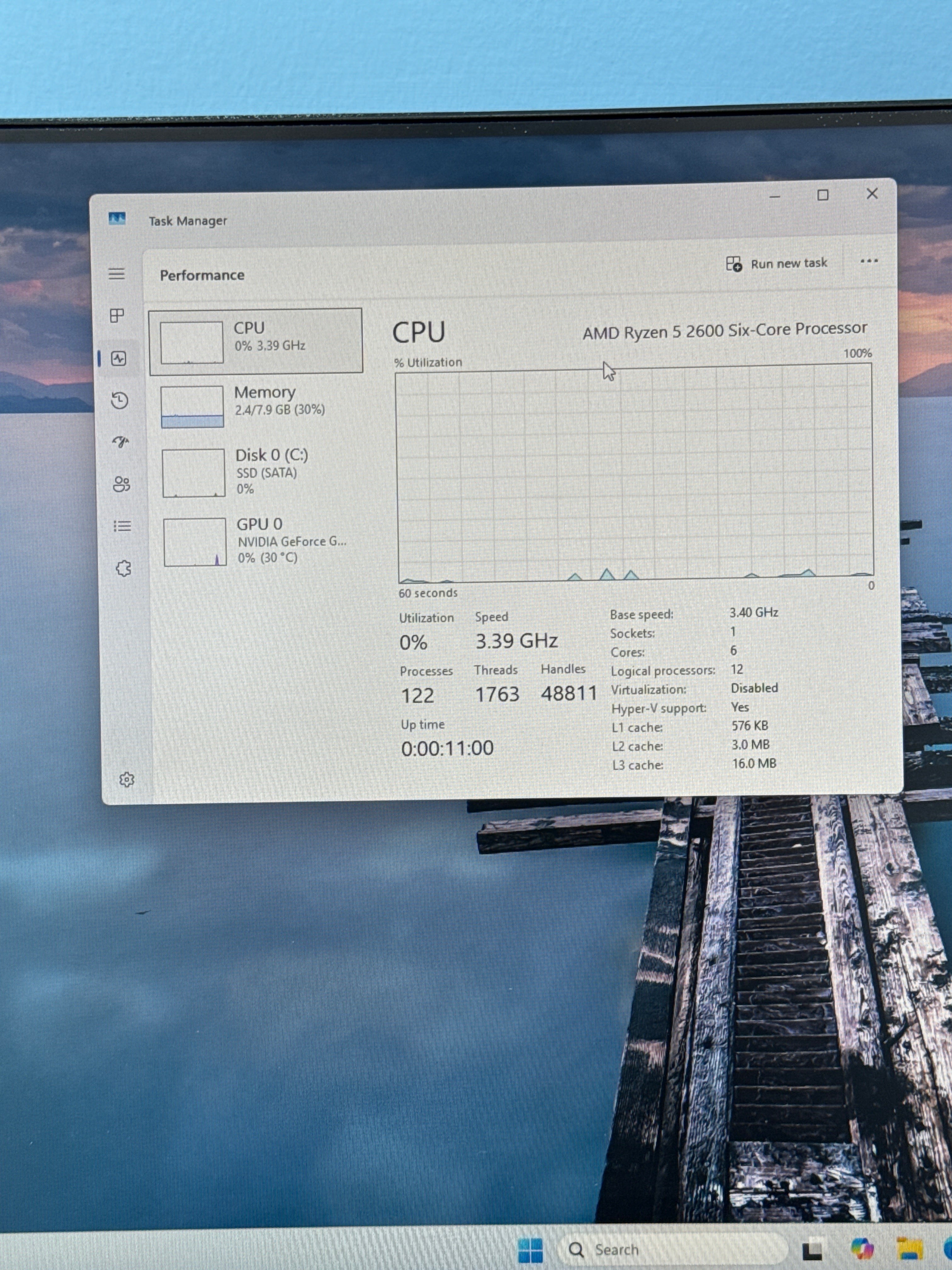 Custom PC Ryzen 5 2600 8GB RAM 512GB SSD GTX 1650 Super