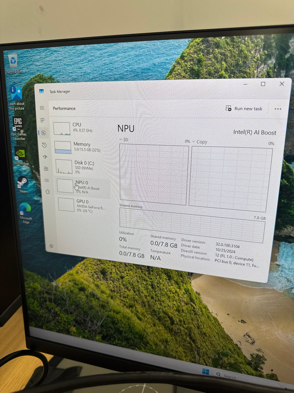 Asus ROG G700 Desktop Ultra 5 225F 16GB RAM 1TB SSD RTX 5060 - Used