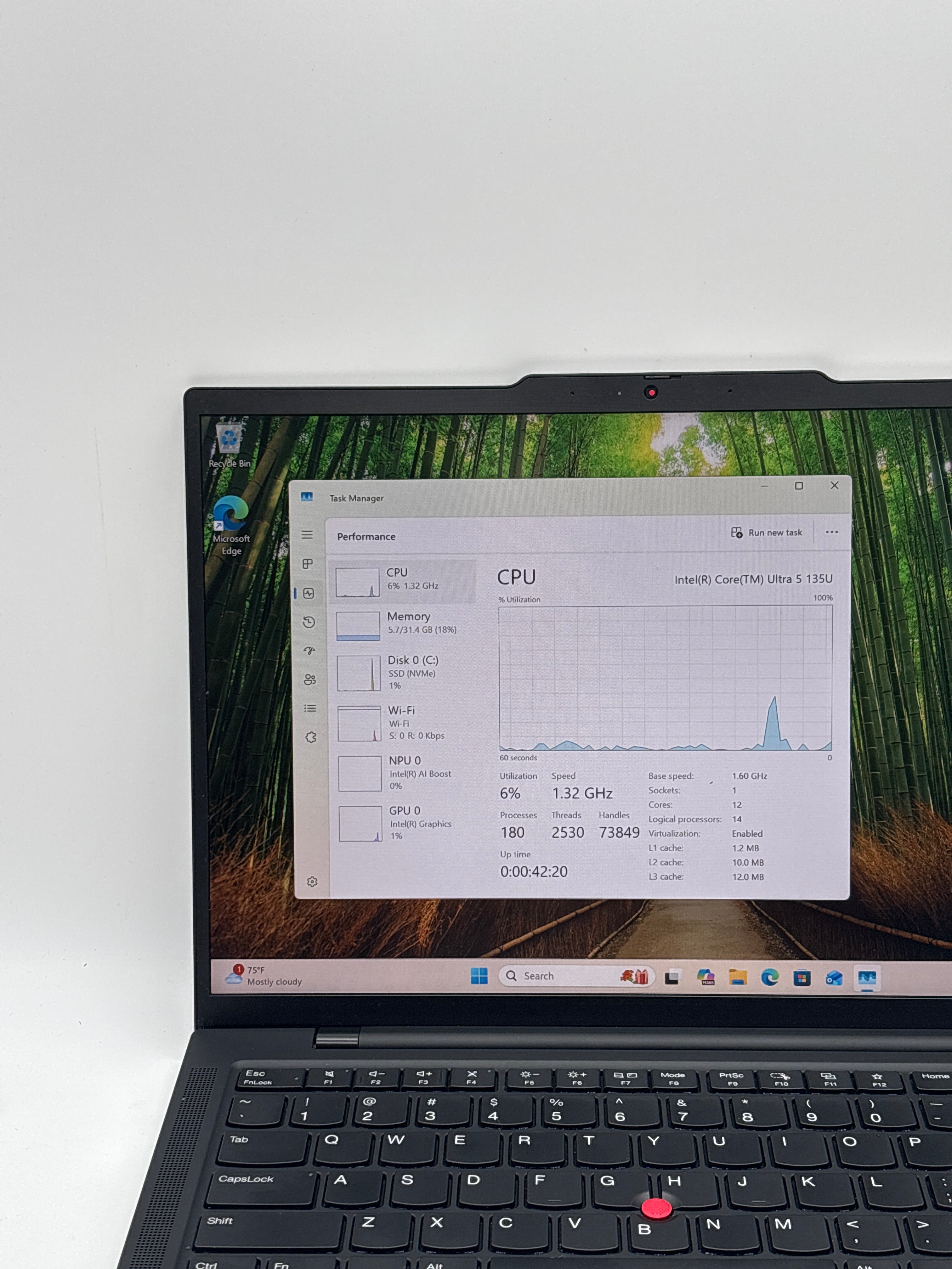 Lenovo ThinkPad T14s Gen 5 Ultra 5 135U 32GB RAM 512GB SSD - Remotely Managed