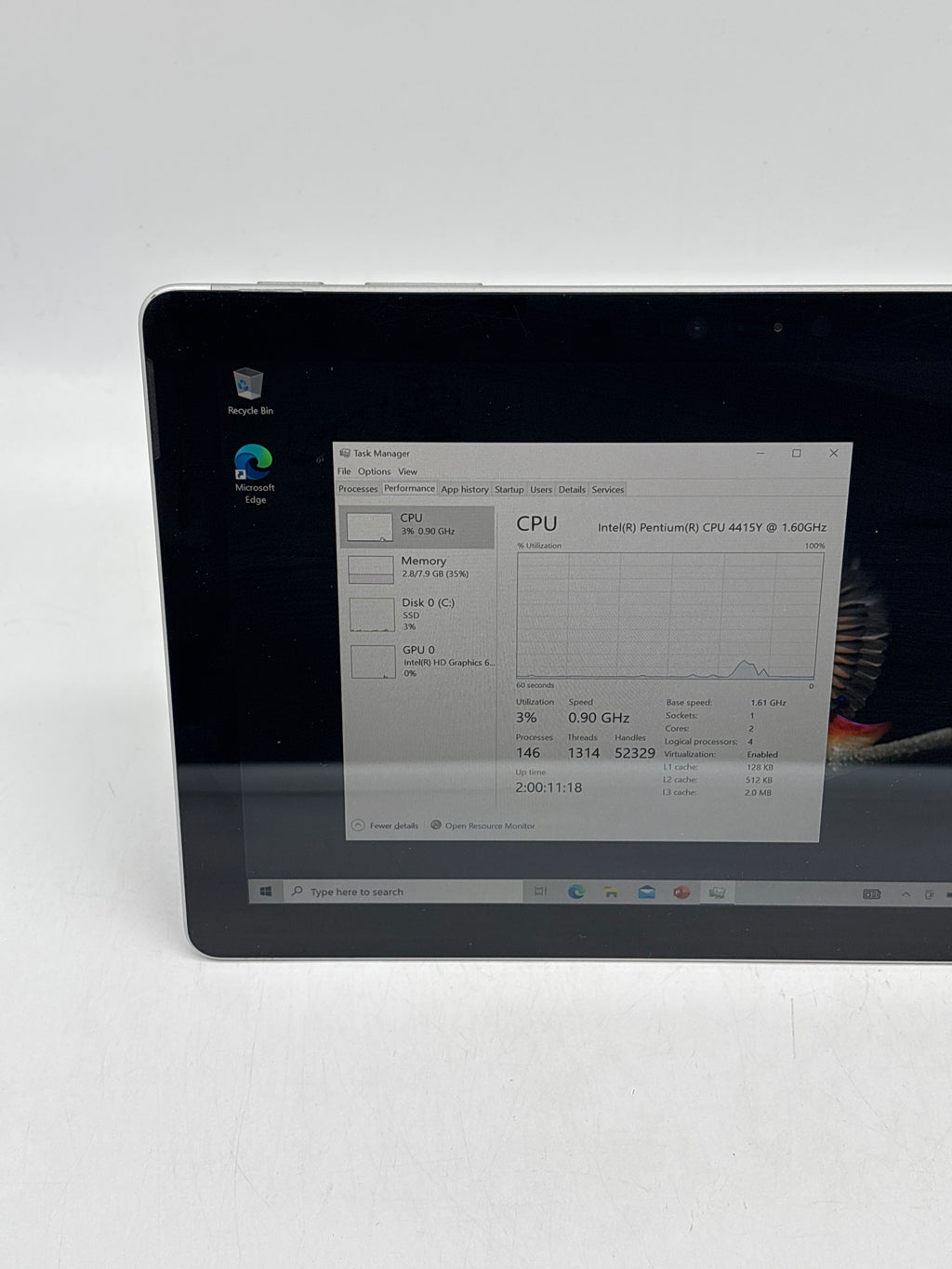 Microsoft Surface Go 1824 10" Intel Pentium 4415Y 8GB 128GB SSD - Used