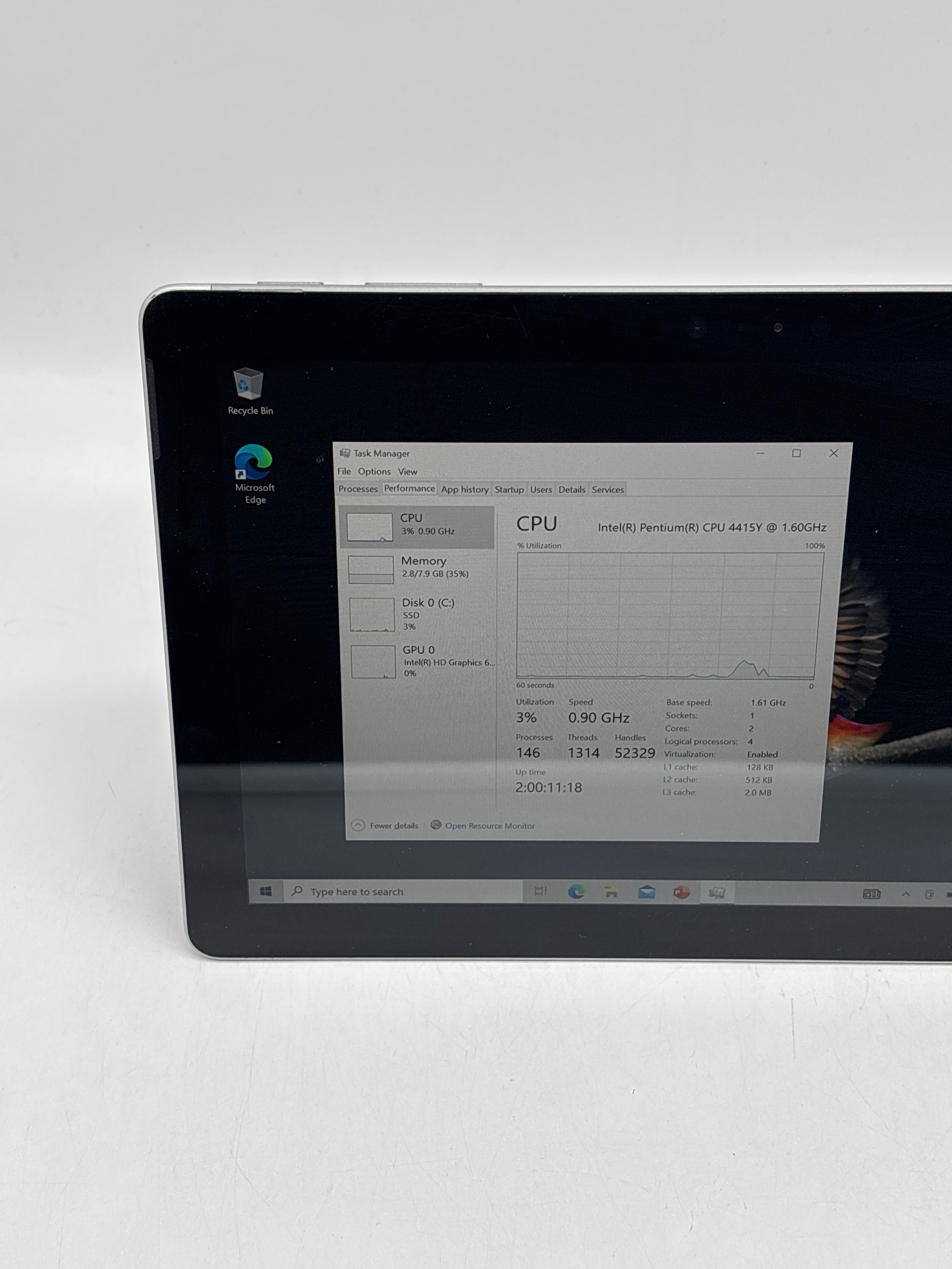 Microsoft Surface Go 1824 10" Intel Pentium 4415Y 8GB 128GB SSD - Used