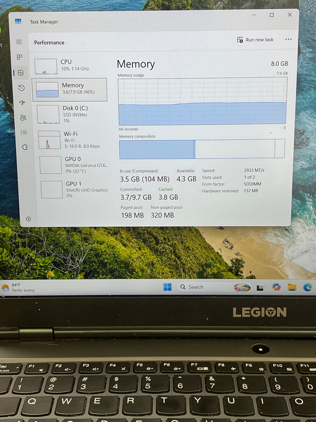 Lenovo Legion 5 15IMH05H i7-10750H 8GB RAM 512GB SSD GTX 1660Ti - For Parts (Read)