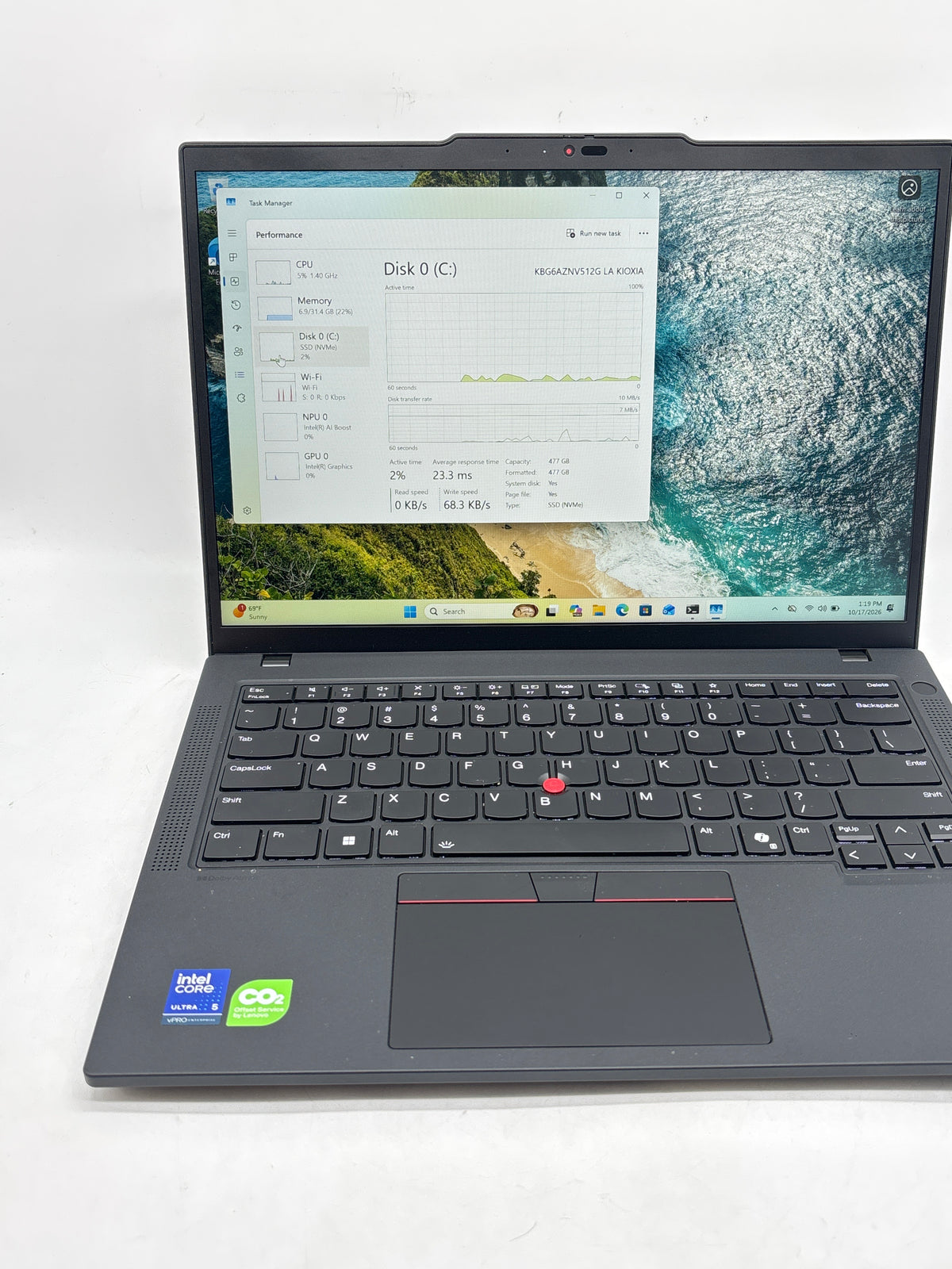 Lenovo ThinkPad T14 Gen 6 Intel Core Ultra 5 235U 32GB RAM 512GB SSD 14in - Used