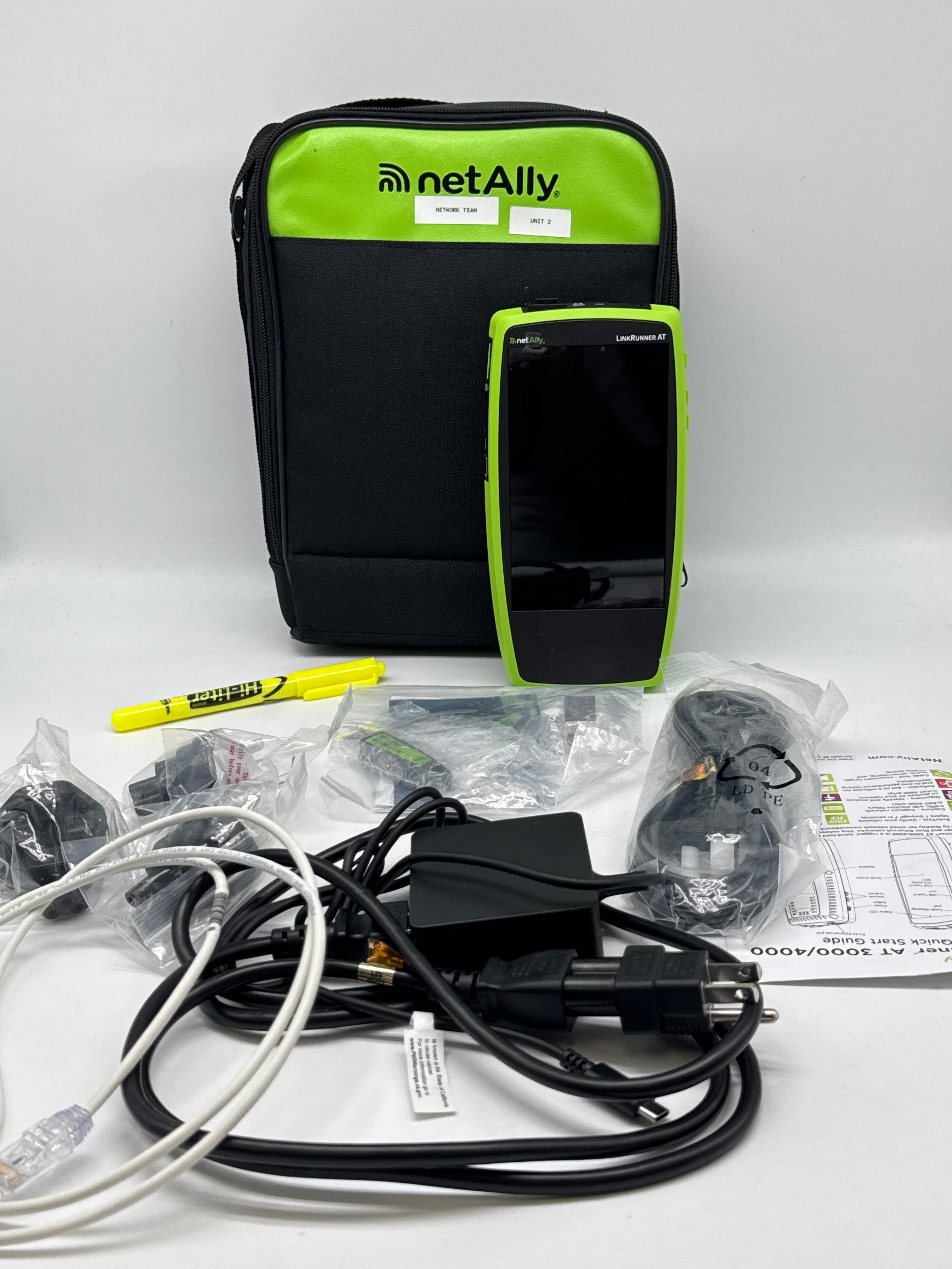 NetAlly LinkRunner LRAT-3000 Copper Fiber Ethernet Cable and Network Tester - Used