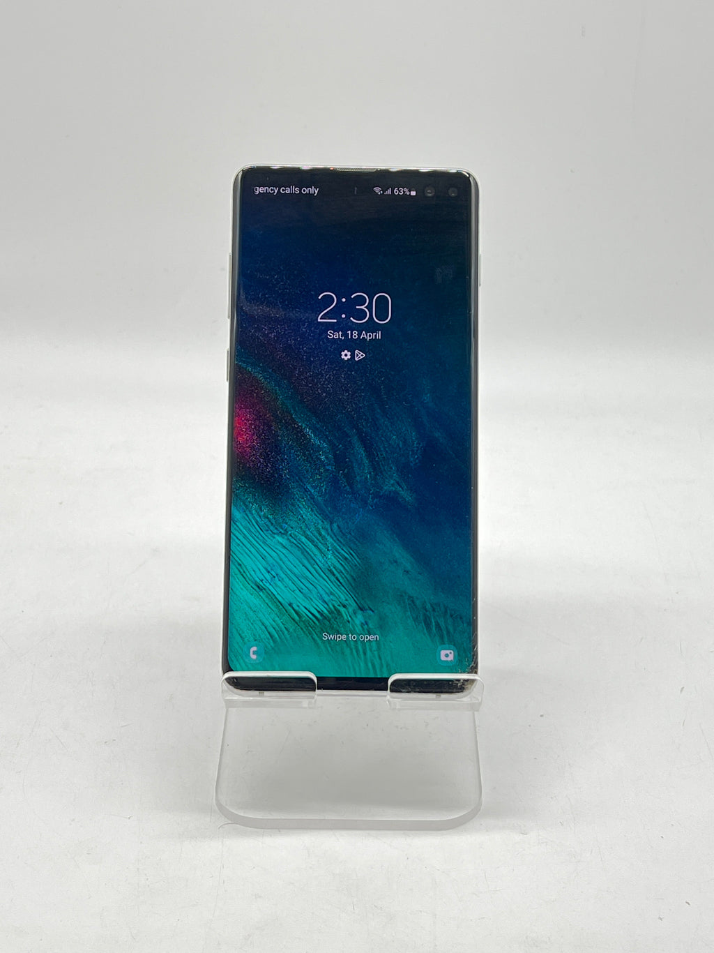 Samsung Galaxy S10+ SM-G975U 128GB Unlocked - For Parts (Cracked Screen)