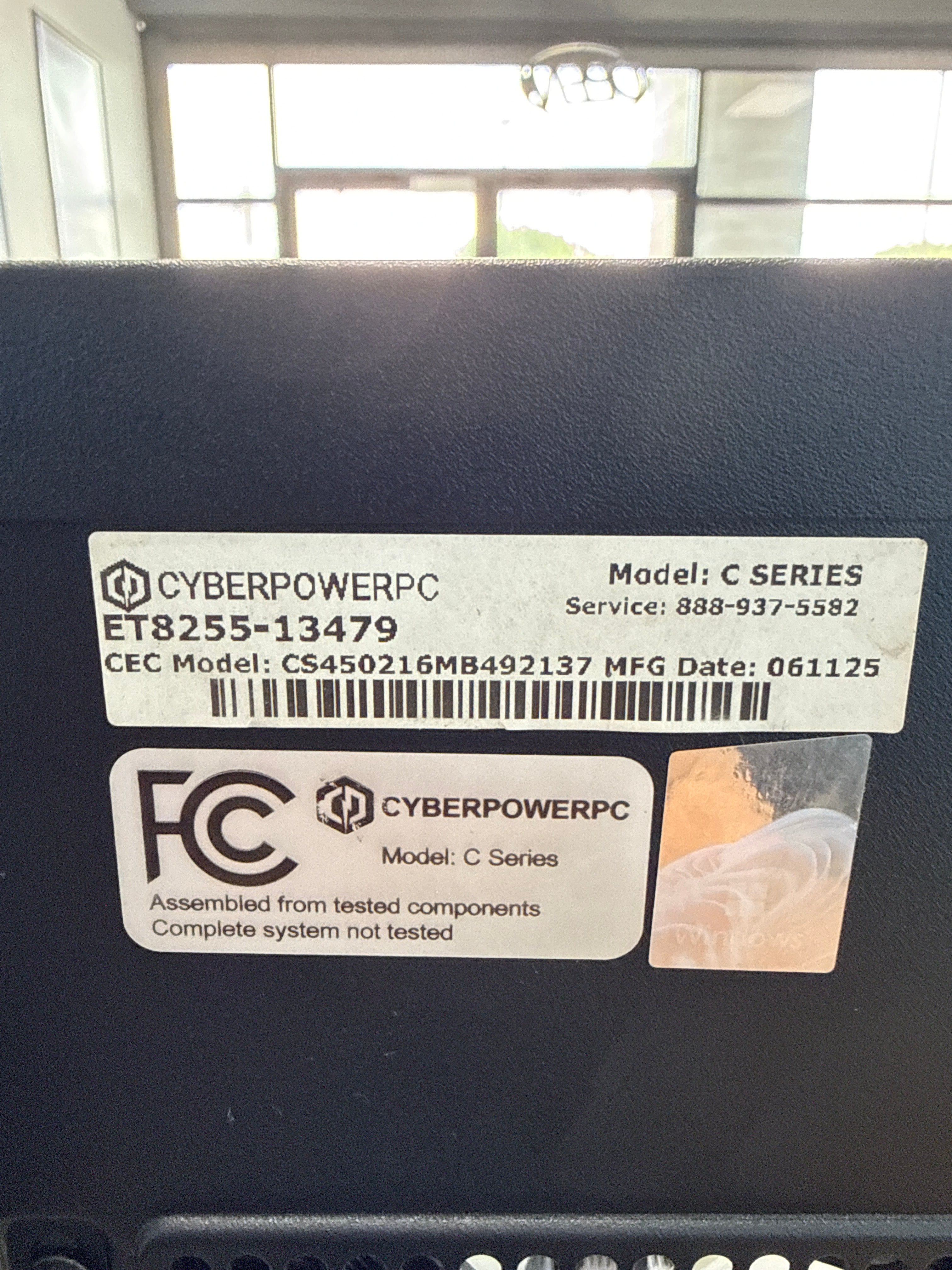 Cyberpower PC Ryzen 7 8700F 16GB RAM 1TB SSD RX 7600 - Used