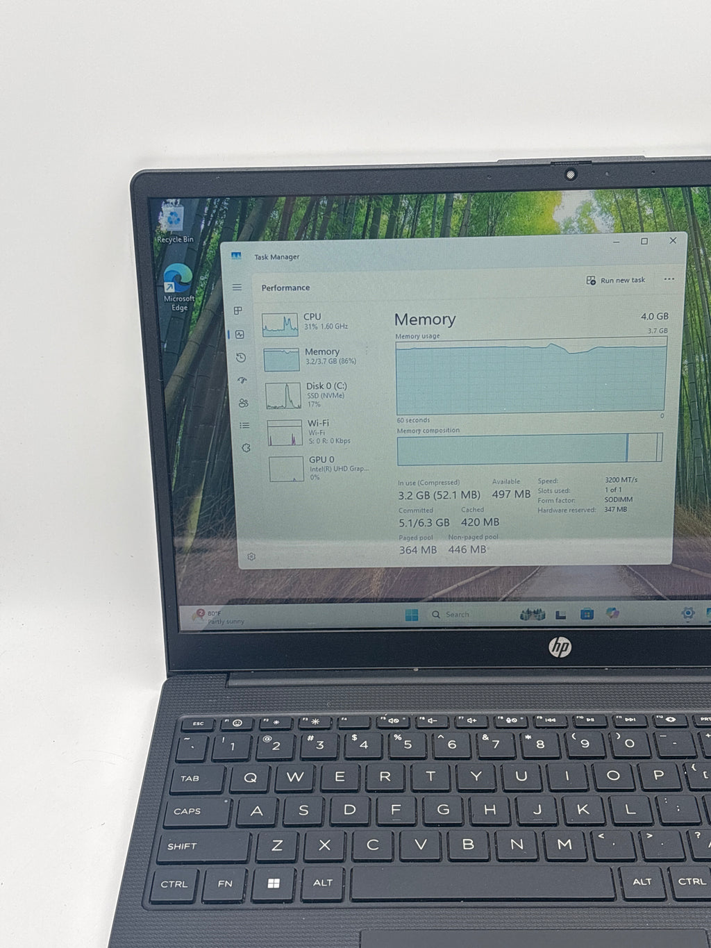 HP 15-fd0374nr Touch Intel N200 4GB RAM 256GB SSD