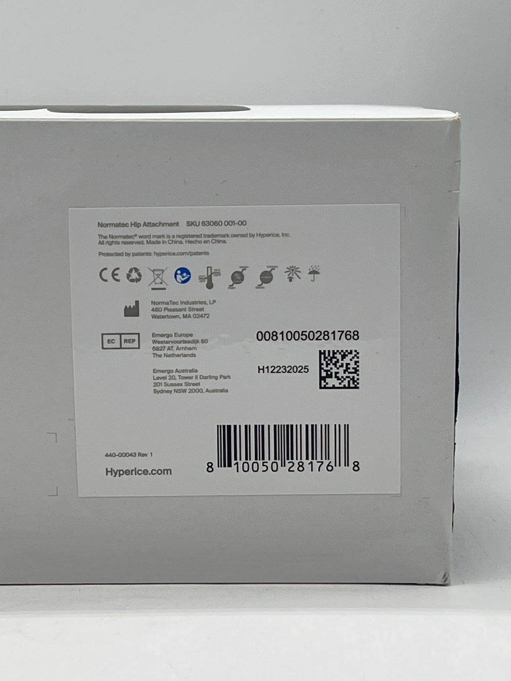 Hyperice Normatec Hip Attachment - New Open box