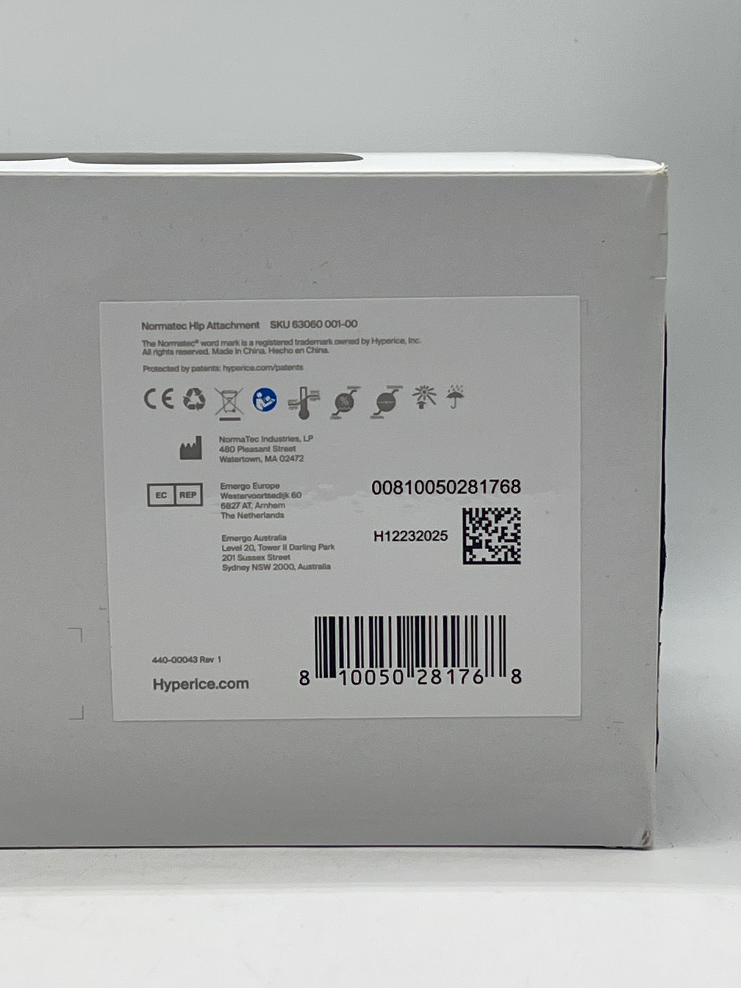 Hyperice Normatec Hip Attachment - New Open box