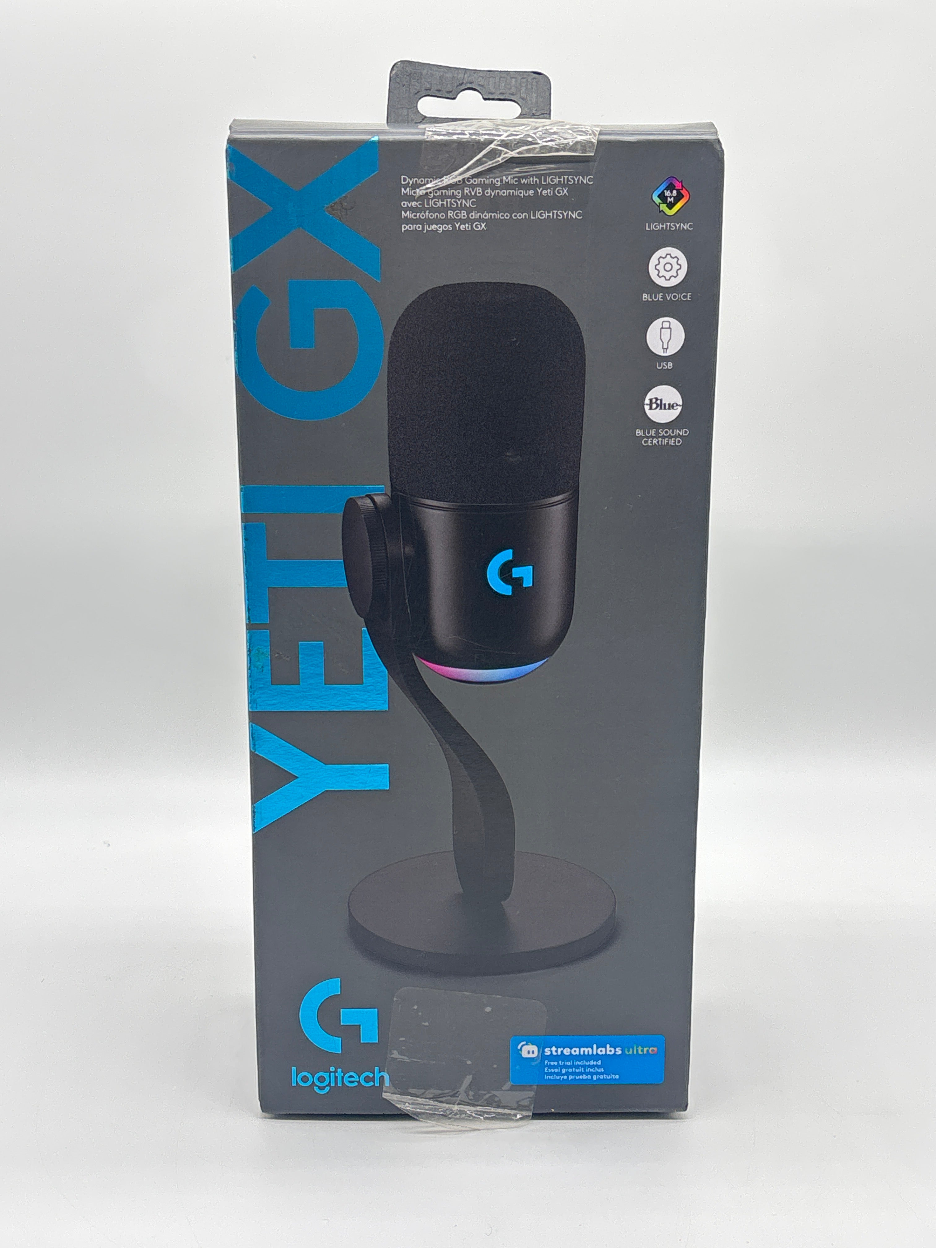 Logitech Yeti GX Wired Supercardioid Dynamic Gaming Microphone with LIGHTSYNC