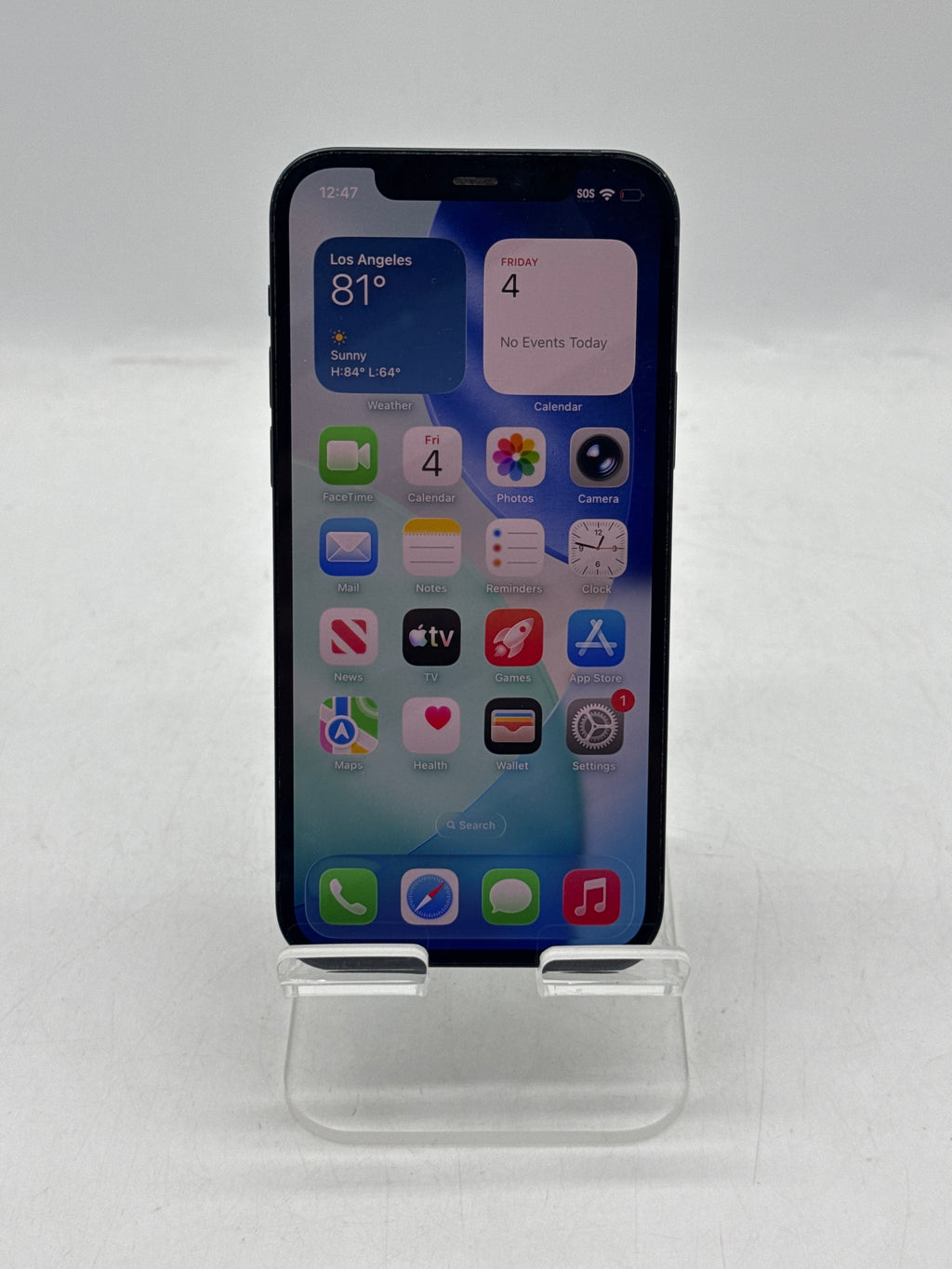 Apple iPhone 12 6.1" 64GB Network Locked T-Mobile Midnight - READ