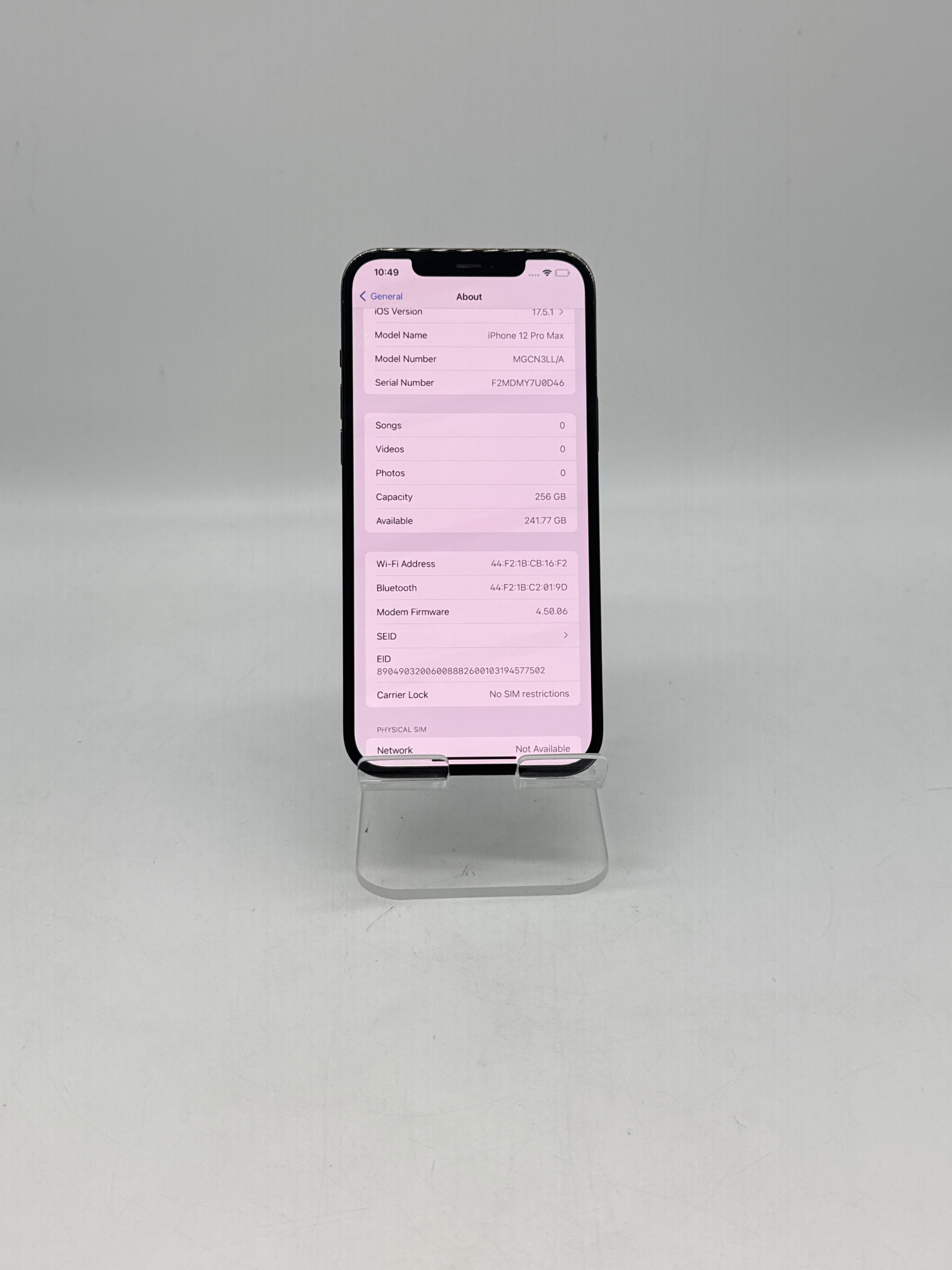 Apple iPhone 12 Pro Max 256GB Factory Unlocked Blue - Used