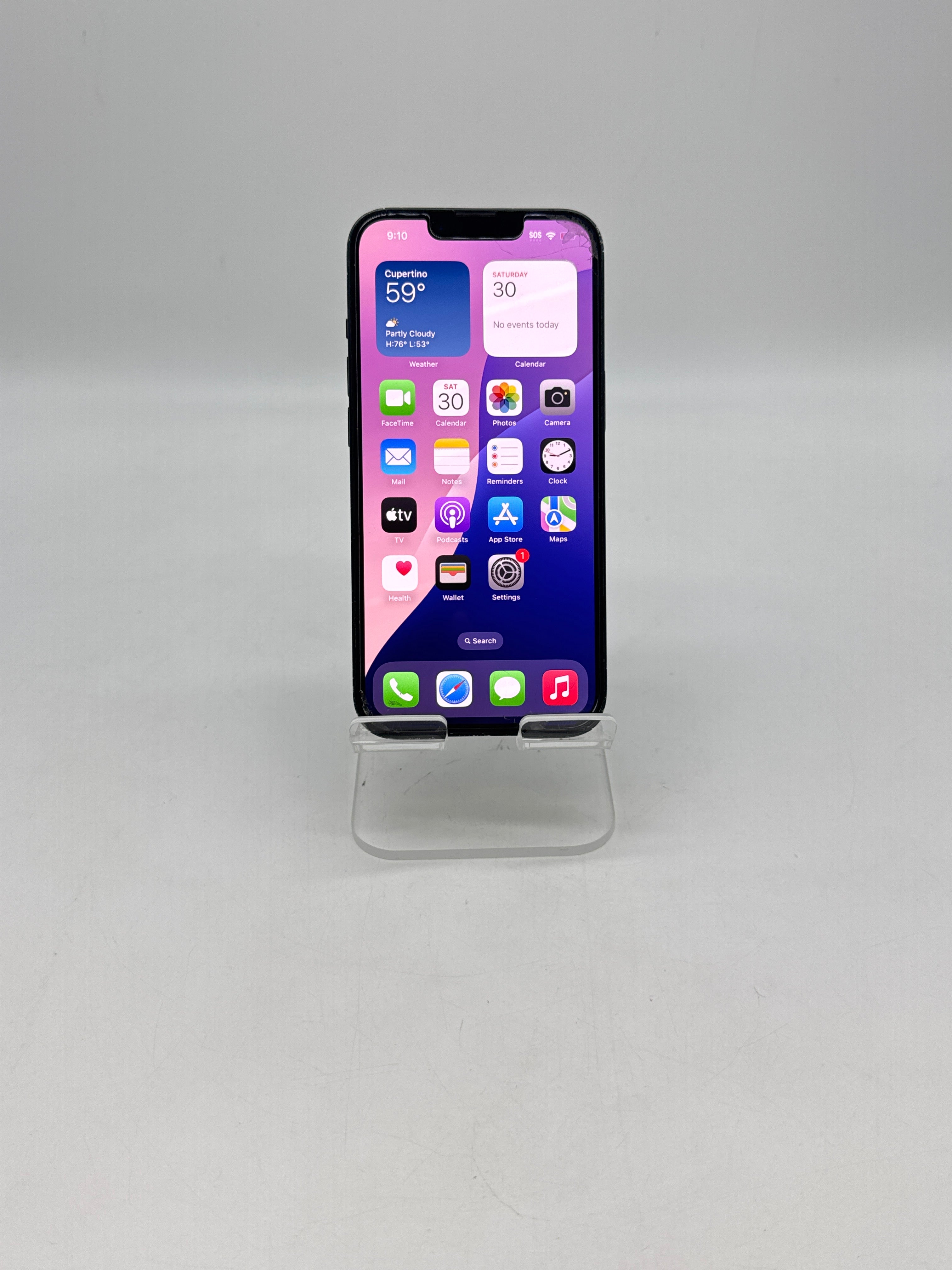 Apple iPhone 13 128GB Unlocked Midnight - Cracked Screen/Back