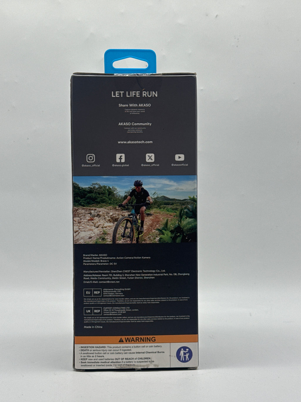 AKASO Brave 4 Action Camera 4K Video 20MP Wi-Fi 170 Wide-Angle - Open Box