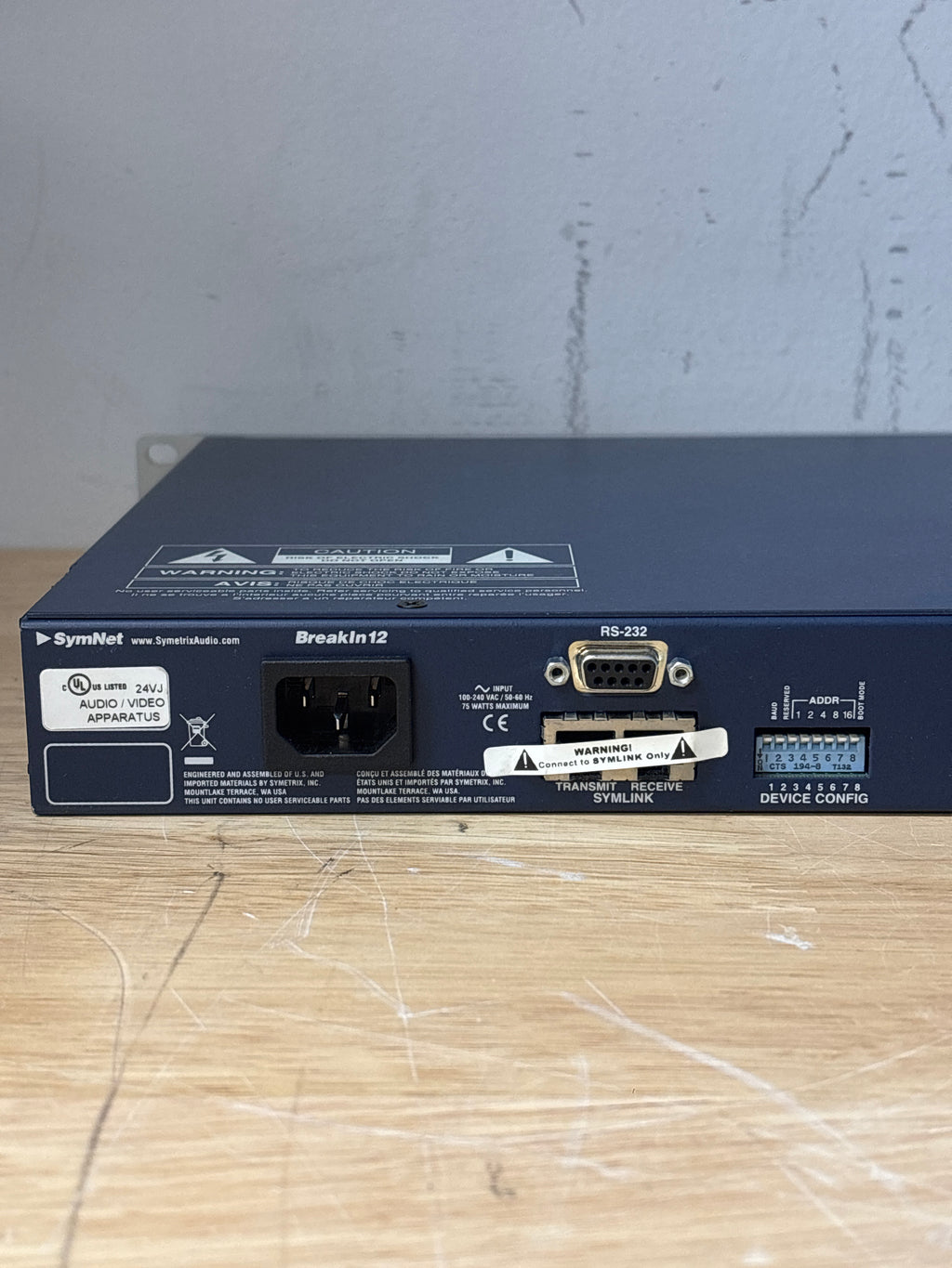 Symetrix SymNet BreakIn 12 Audio Signal Processor - Used With Box
