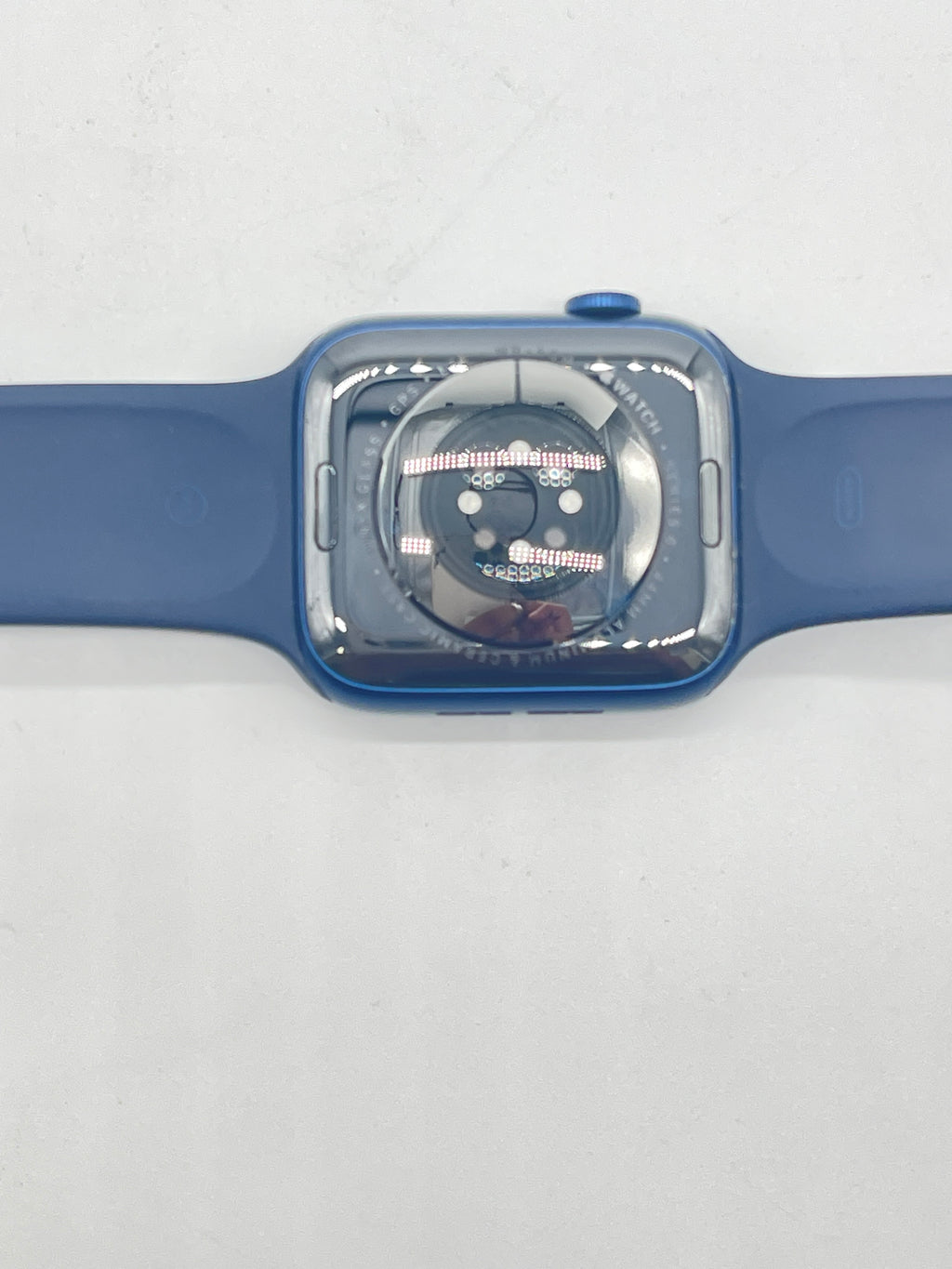 Apple Watch Series 6 44mm Blue Aluminum GPS A2292 Unlocked Sport Band Used