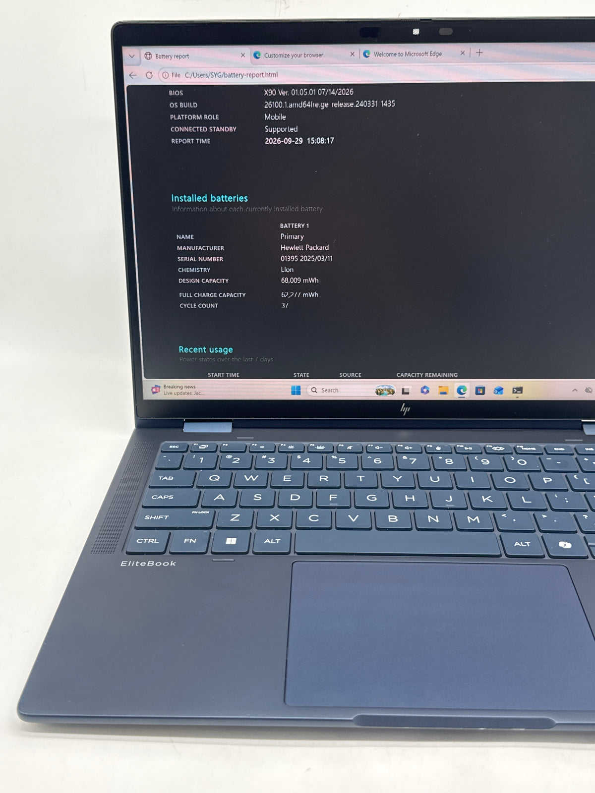 HP EliteBook X Flip G1i Ultra 7 268V 32GB 512GB SSD Arc 140v 14in - Read