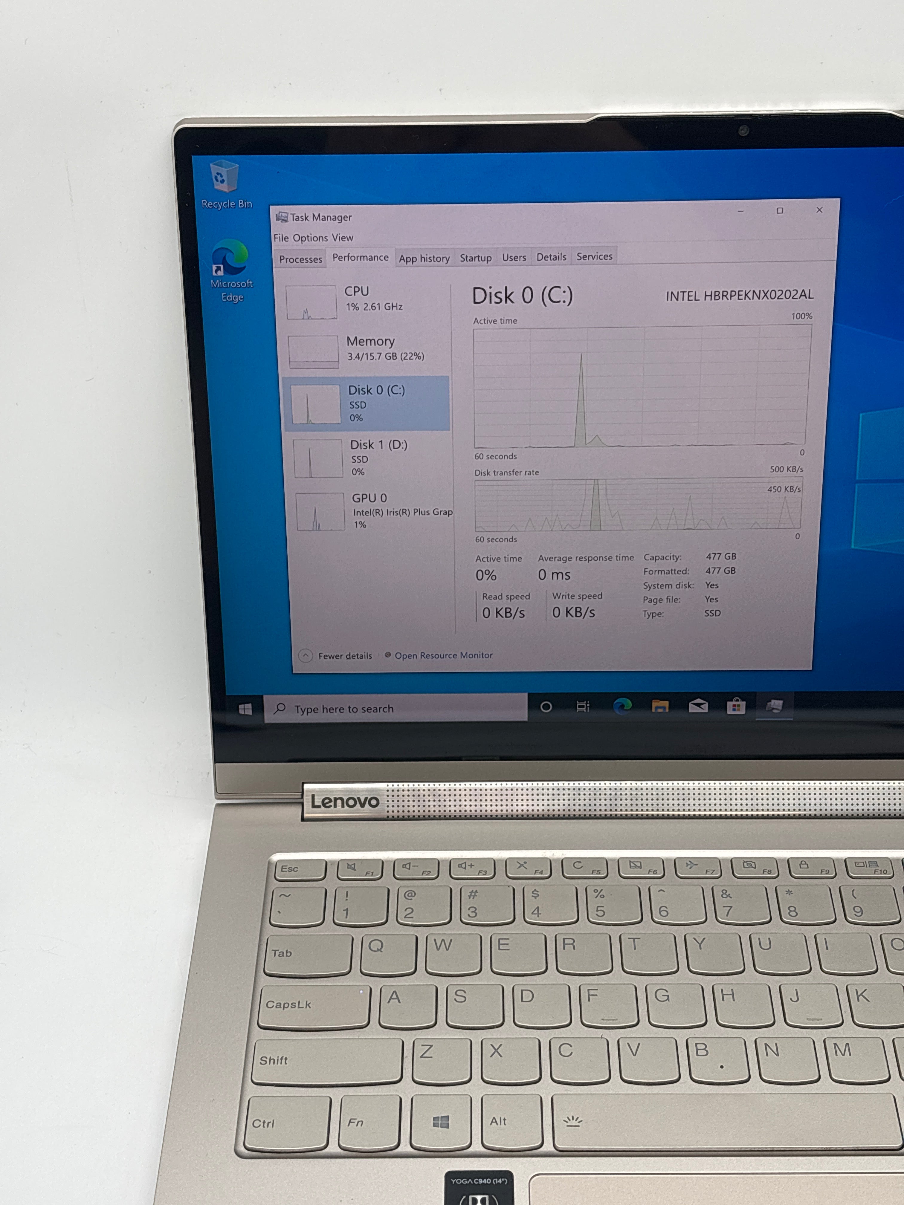 Lenovo Yoga C940-14IIL i7-1065G7 16GB RAM 512GB SSD