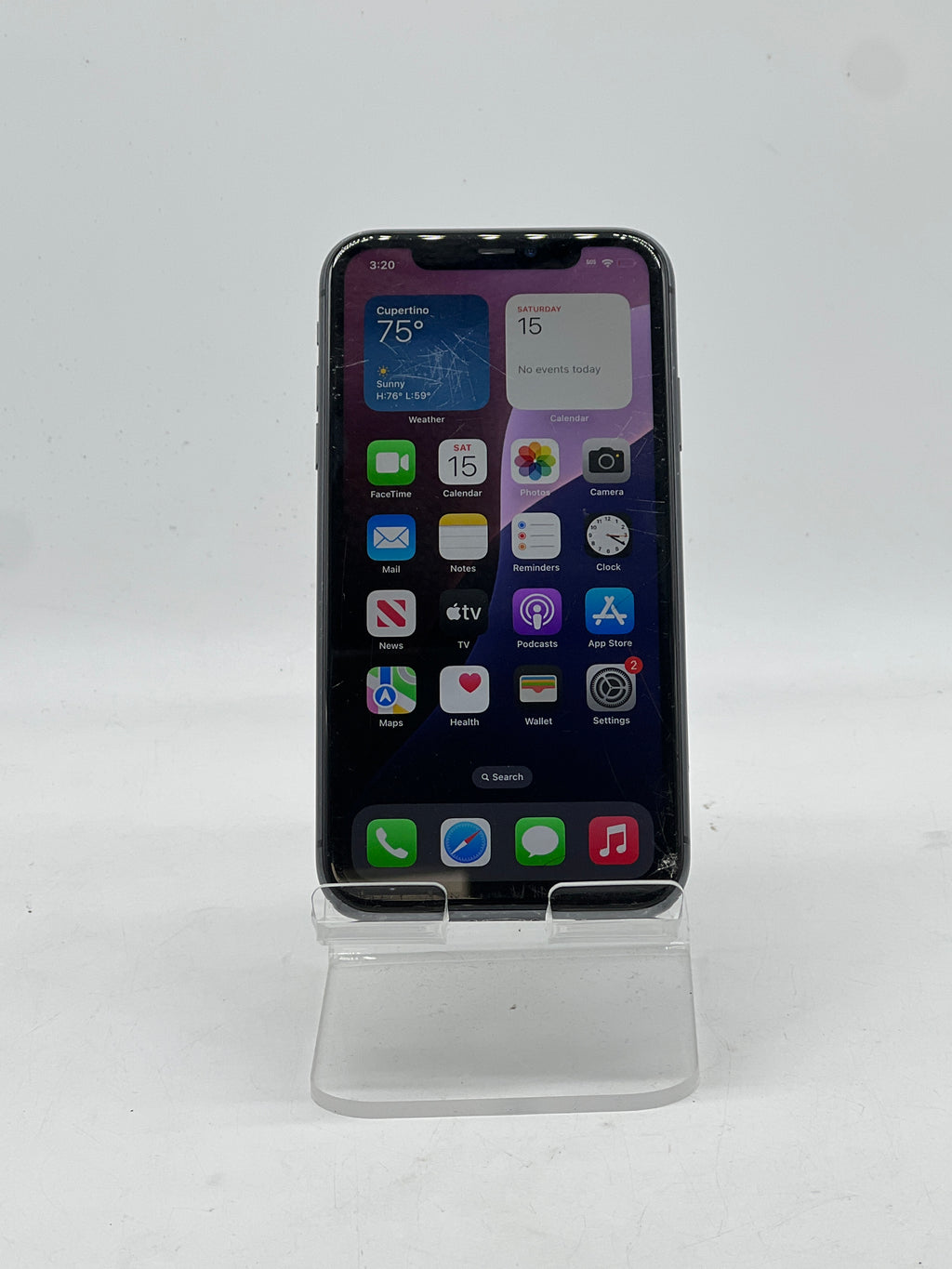 Apple iPhone 11 6.1" 64GB Network Unlocked Black - Front Screen Damage