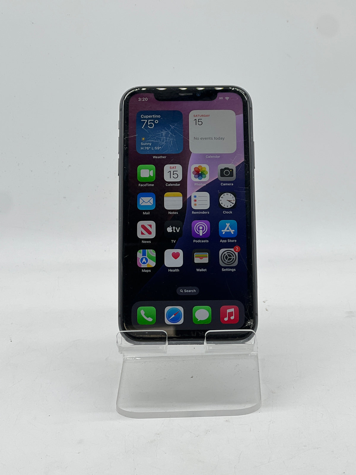 Apple iPhone 11 6.1" 64GB Network Unlocked Black - Front Screen Damage