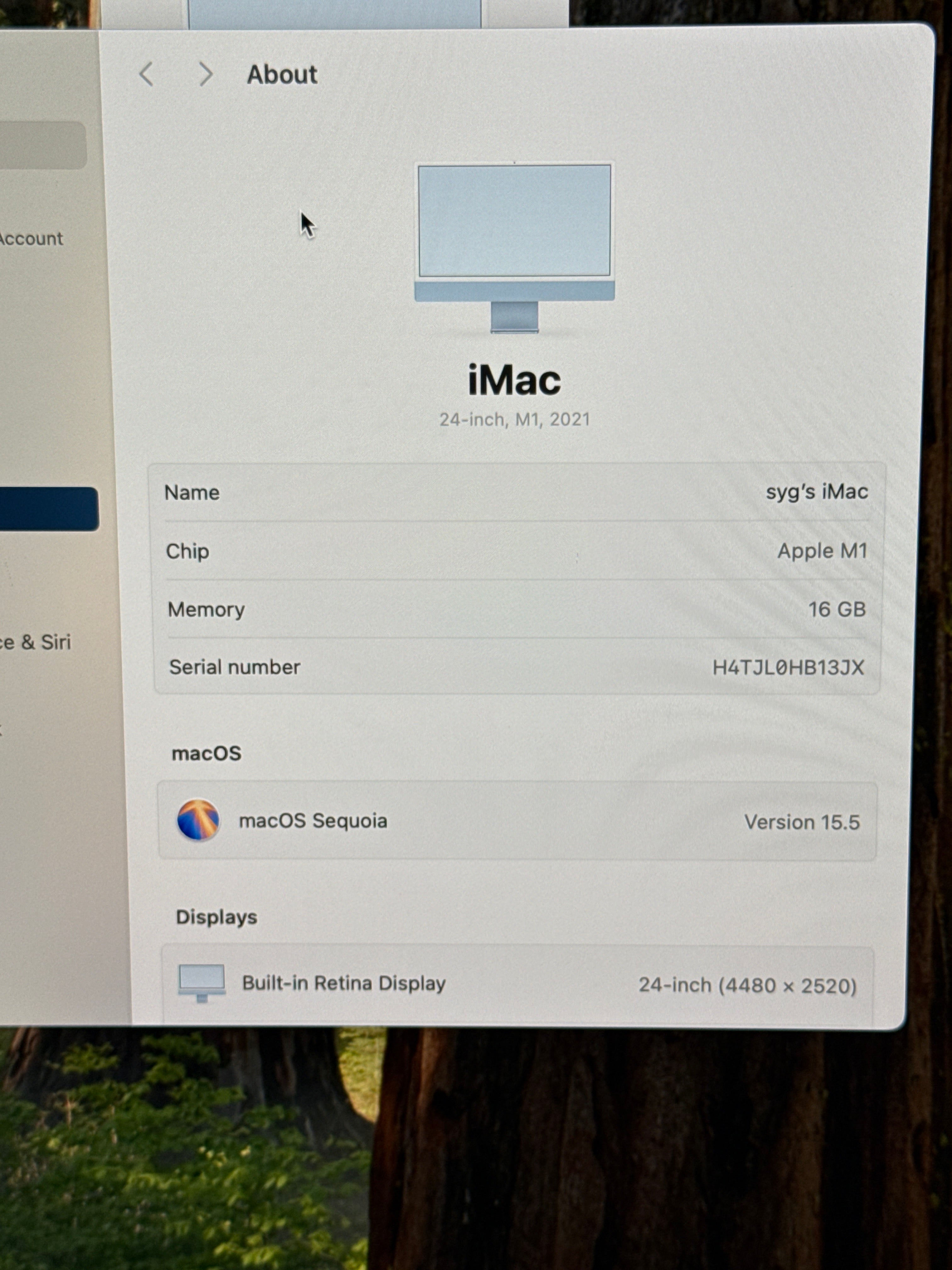 Apple iMac 24" A2438 M1 16GB RAM 1TB SSD - Blue