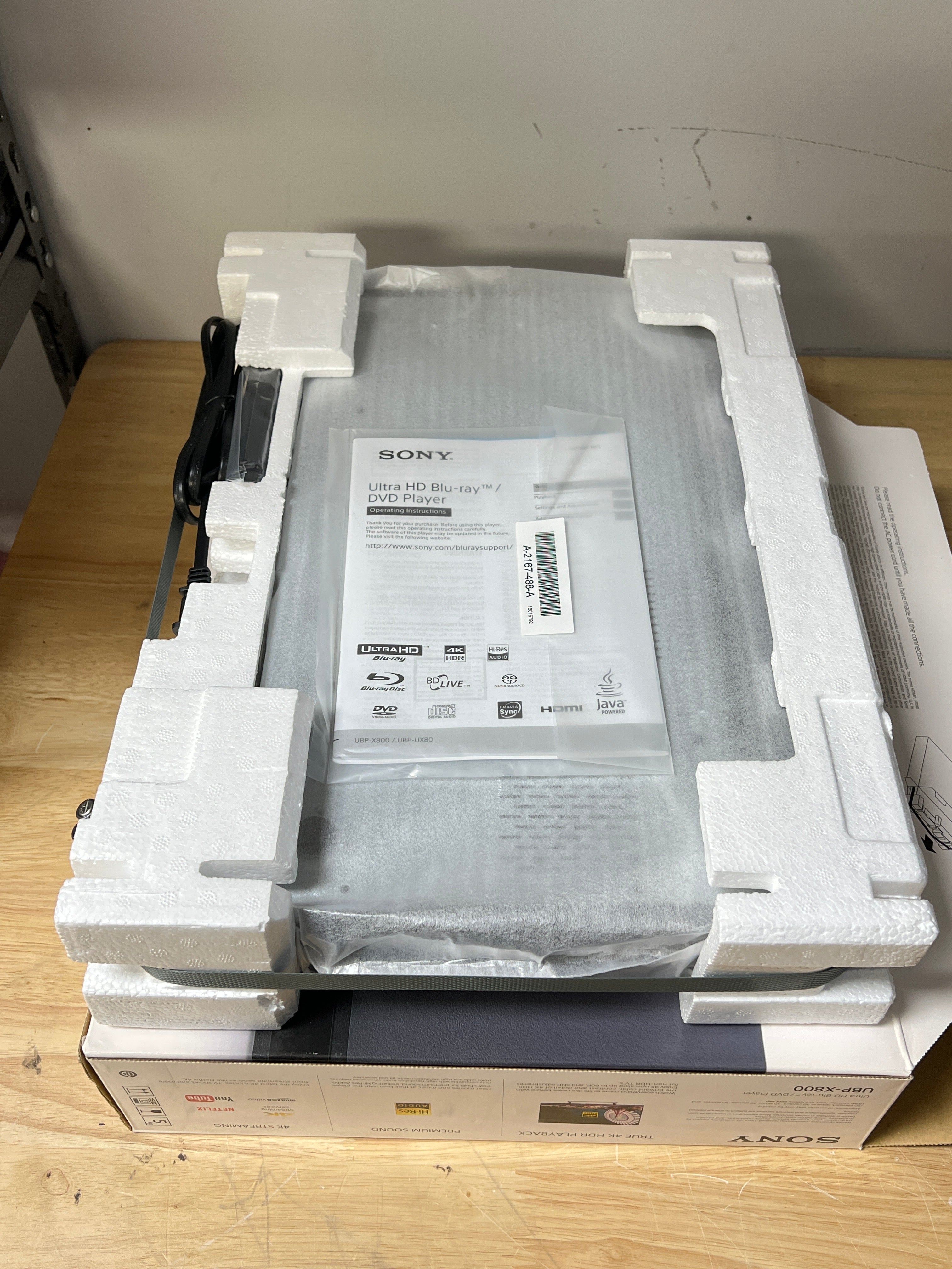 Sony UBP-X800 Blu-ray DVD Player - New In Box