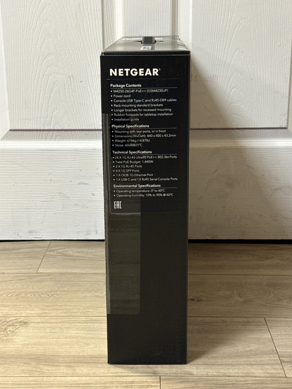 Netgear M4250-26G4F-POE++ Networking Switch Black - New In Box