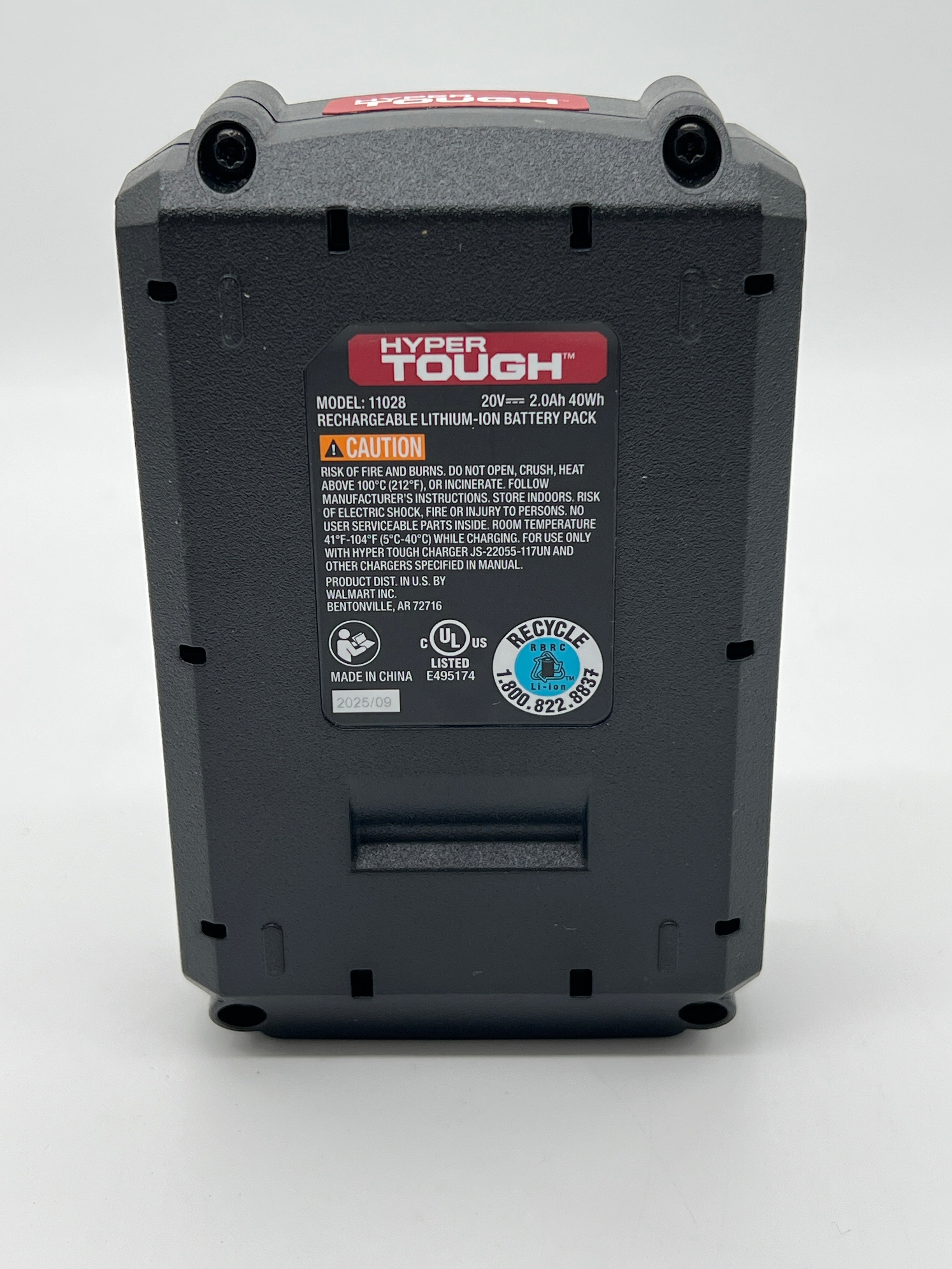 Hyper Tough Brushless Impact Driver with 2.0Ah Lithium-Ion Battery and Charger