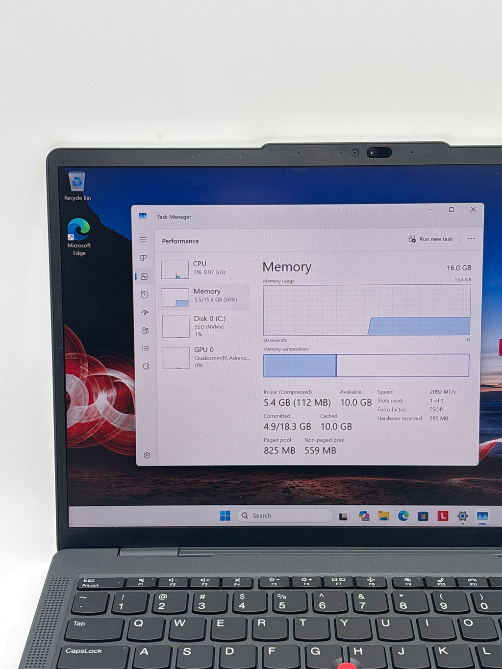 Lenovo ThinkPad X13s Gen 1 Snapdragon 8cx Gen 3 16GB RAM 512GB SSD
