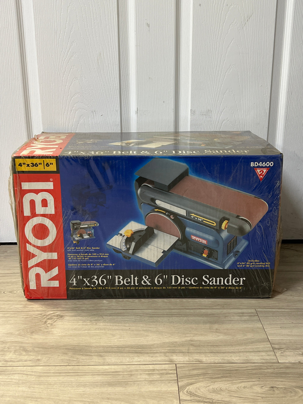 RYOBI BD4600 4x36 6" Belt Disc Sander - New In Box