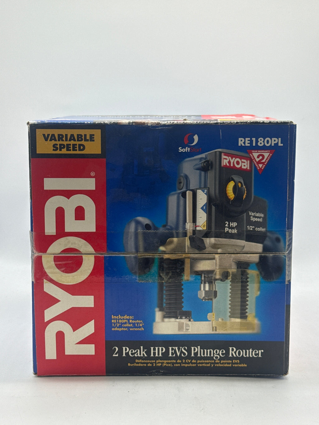 Ryobi RE180PL 2 Peak HP Plunge Router New In Box