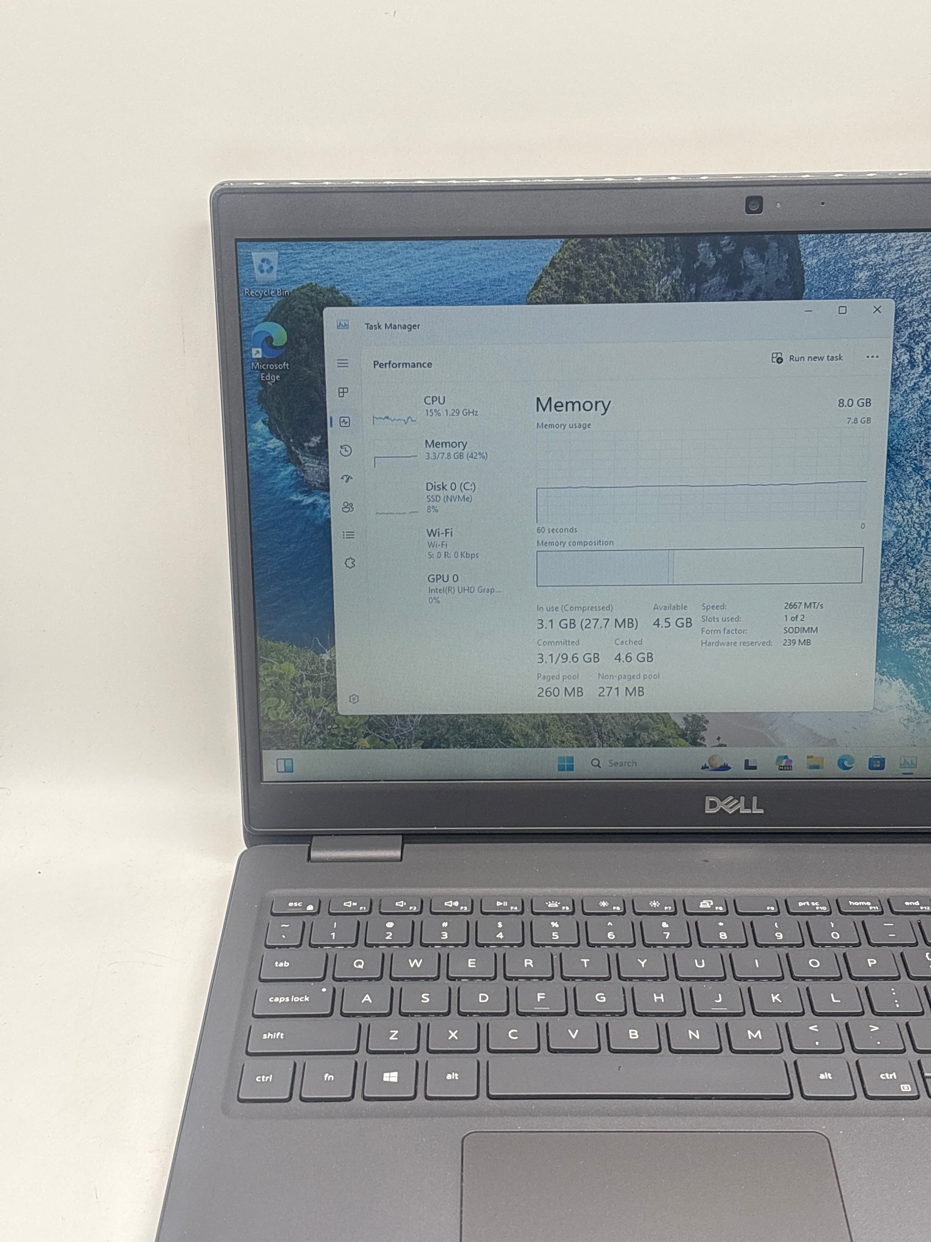 Dell Latitude 3510 15.6" i5-10210U 8GB RAM 512GB SSD - Remotely Managed