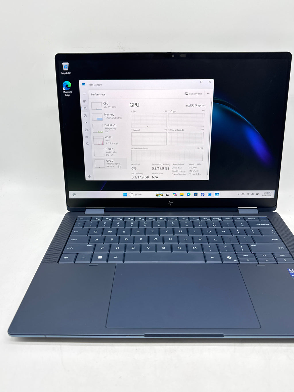 HP EliteBook X Flip G2i Ultra 7 366H 32GB 450GB SSD 14in Laptop - For Parts