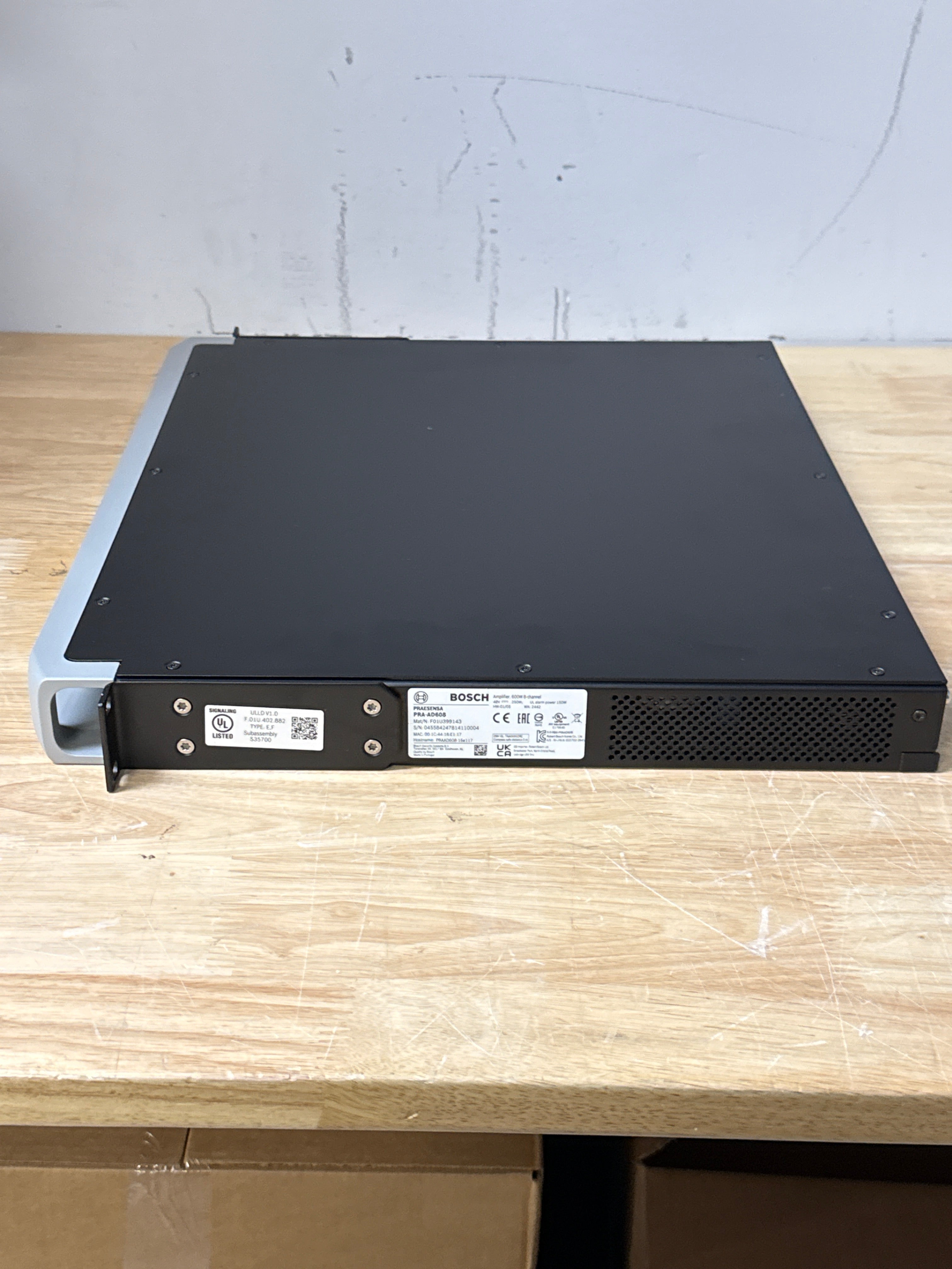 Bosch PRA-AD608 8-Channel Network-Controlled Power Amplifier - Open Box