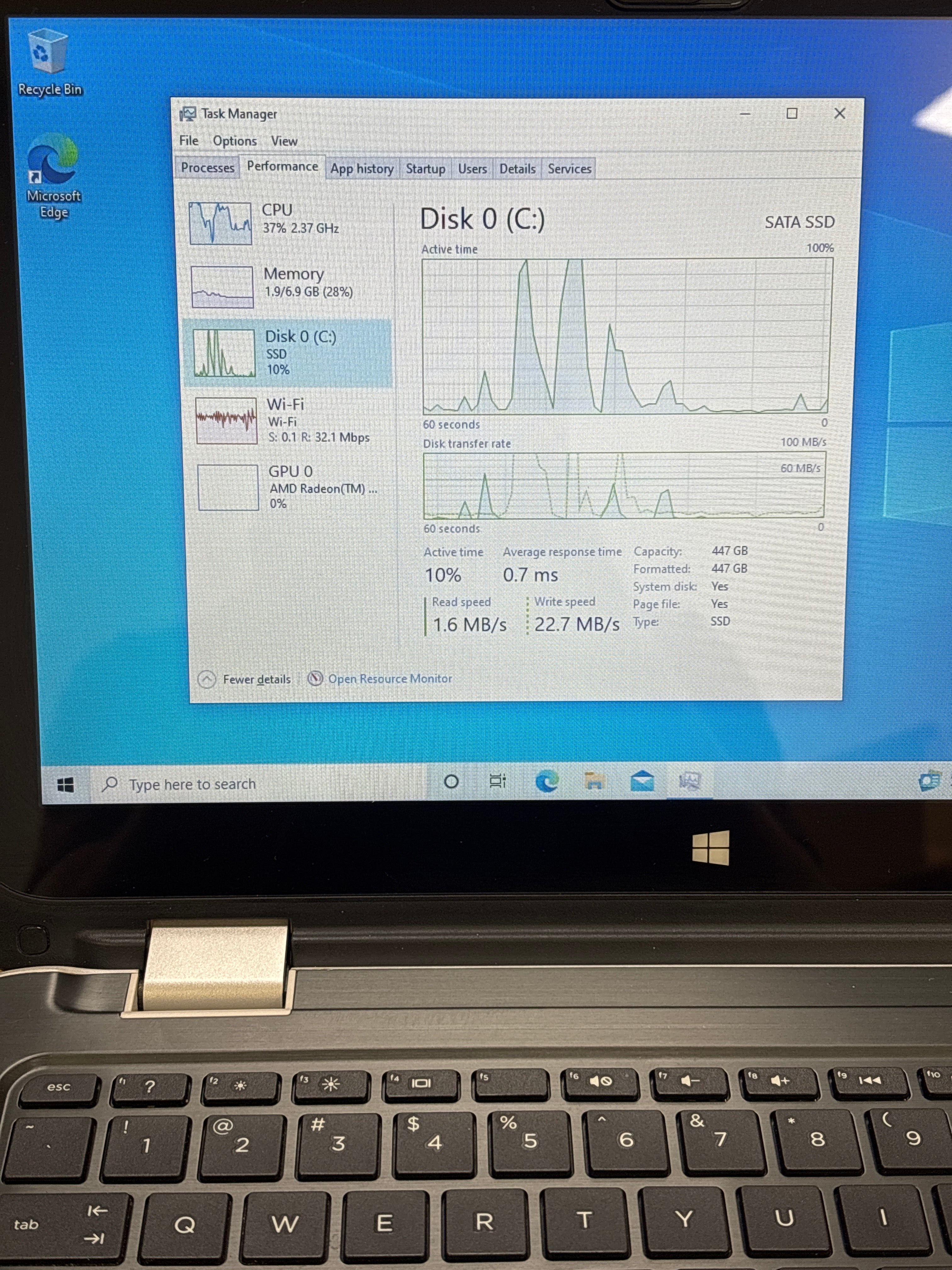 HP Pavilion 13-a010nr AMD A8-6410 8GB RAM 512GB SSD - For Parts (Read DESC)