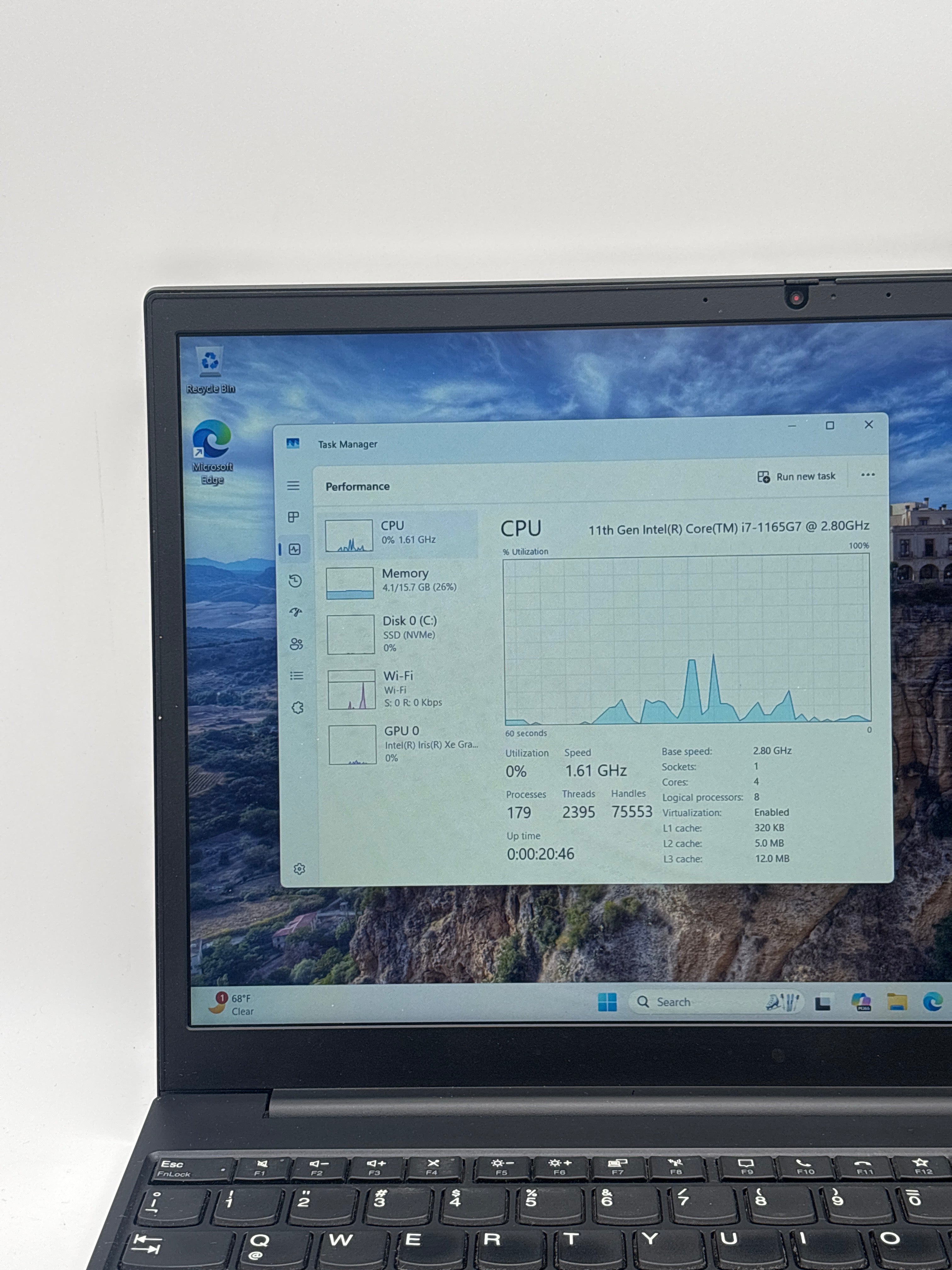 Lenovo Thinkpad E15 Gen 2 i7-1165G7 16GB RAM 512GB SSD - Spanish Layout