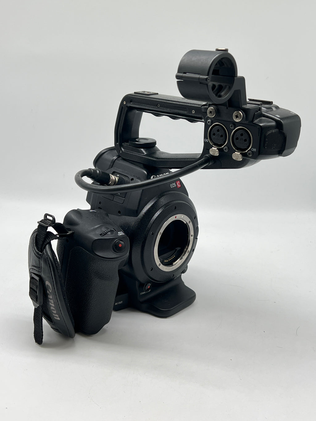 Canon EOS C100 Cinema Camcorder Camera  w/ top and side handle - Used