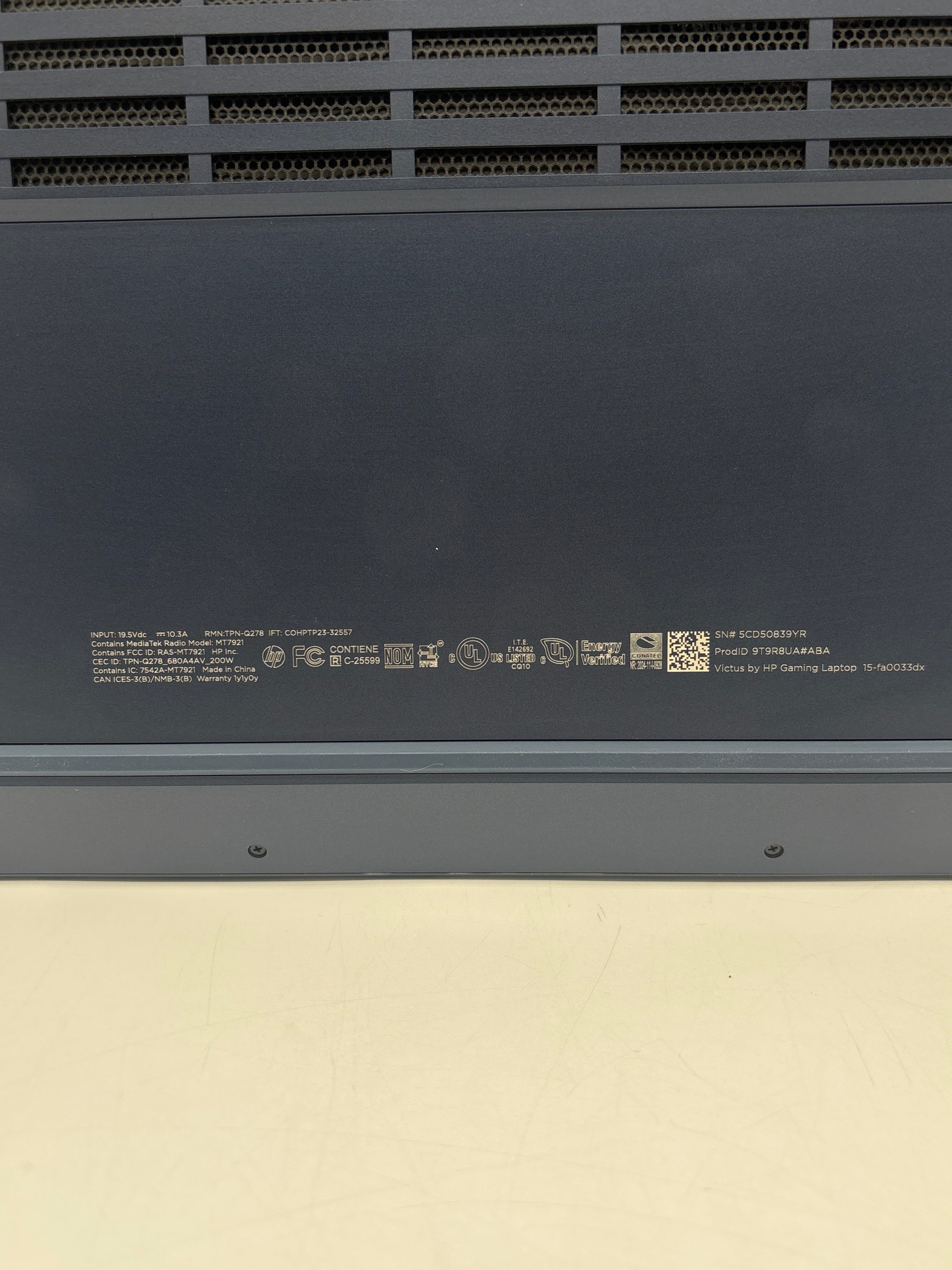 HP Victus 15-fa0033dx 15.6" i5 12th Gen 8GB RAM 512GB RTX 3050 Blue