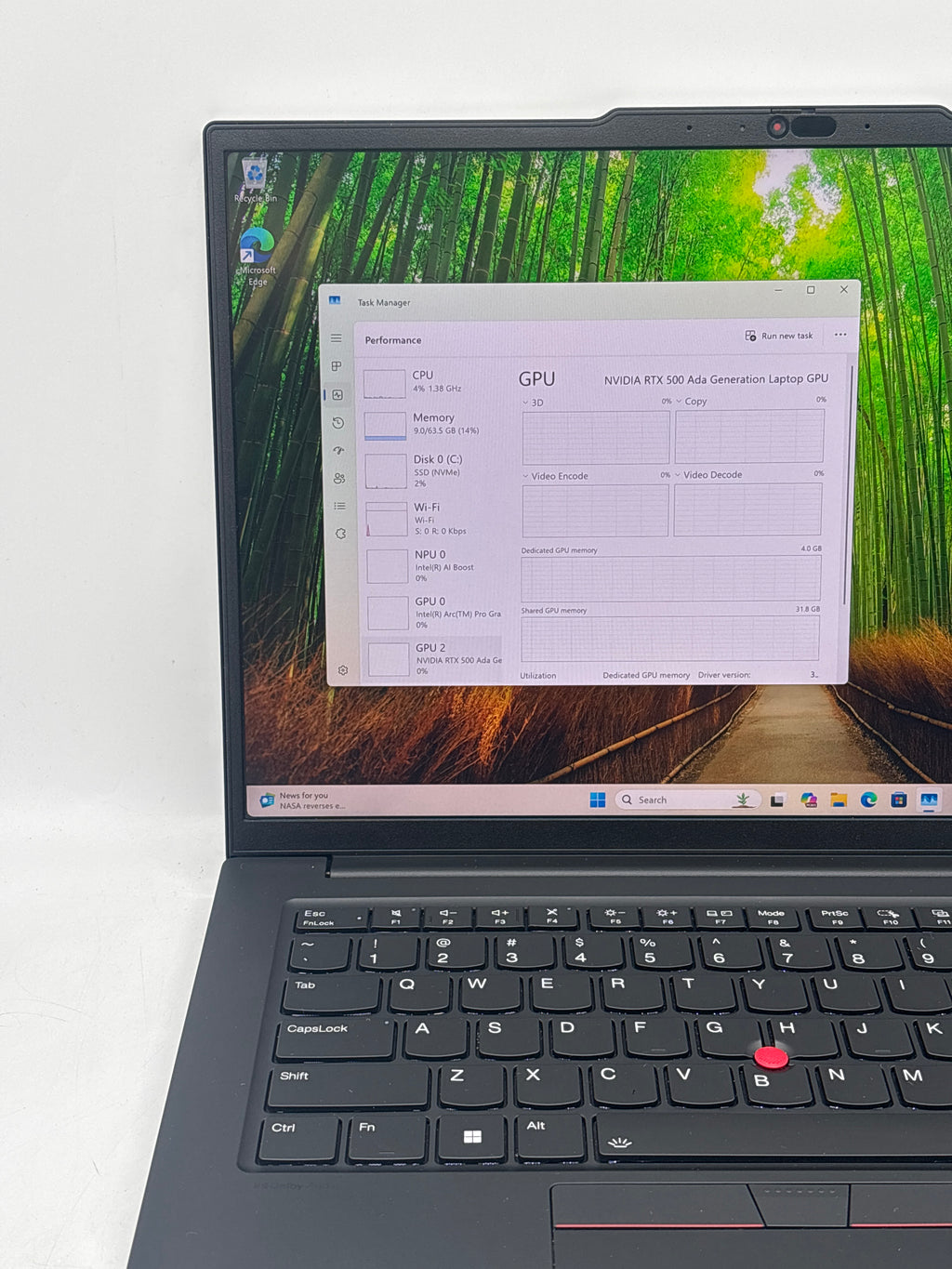Lenovo Thinkpad P14S Gen 5 Ultra 7 155H 64GB RAM 1TB SSD RTX 500 ADA - Warranty