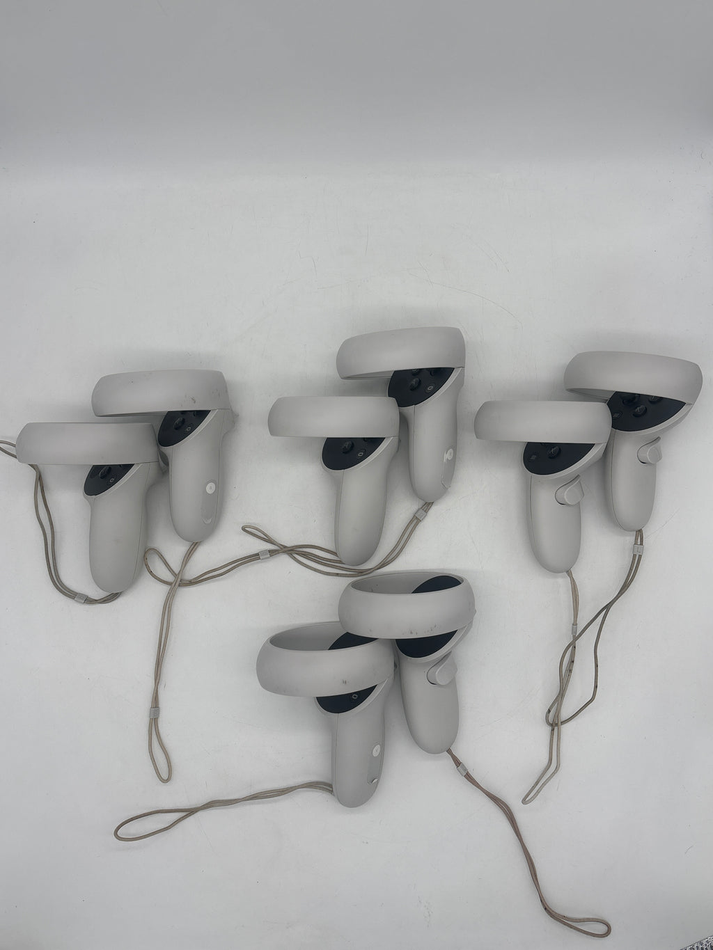 Lot of 4 Meta Oculus Quest 2 Controller Pairs White - Untested