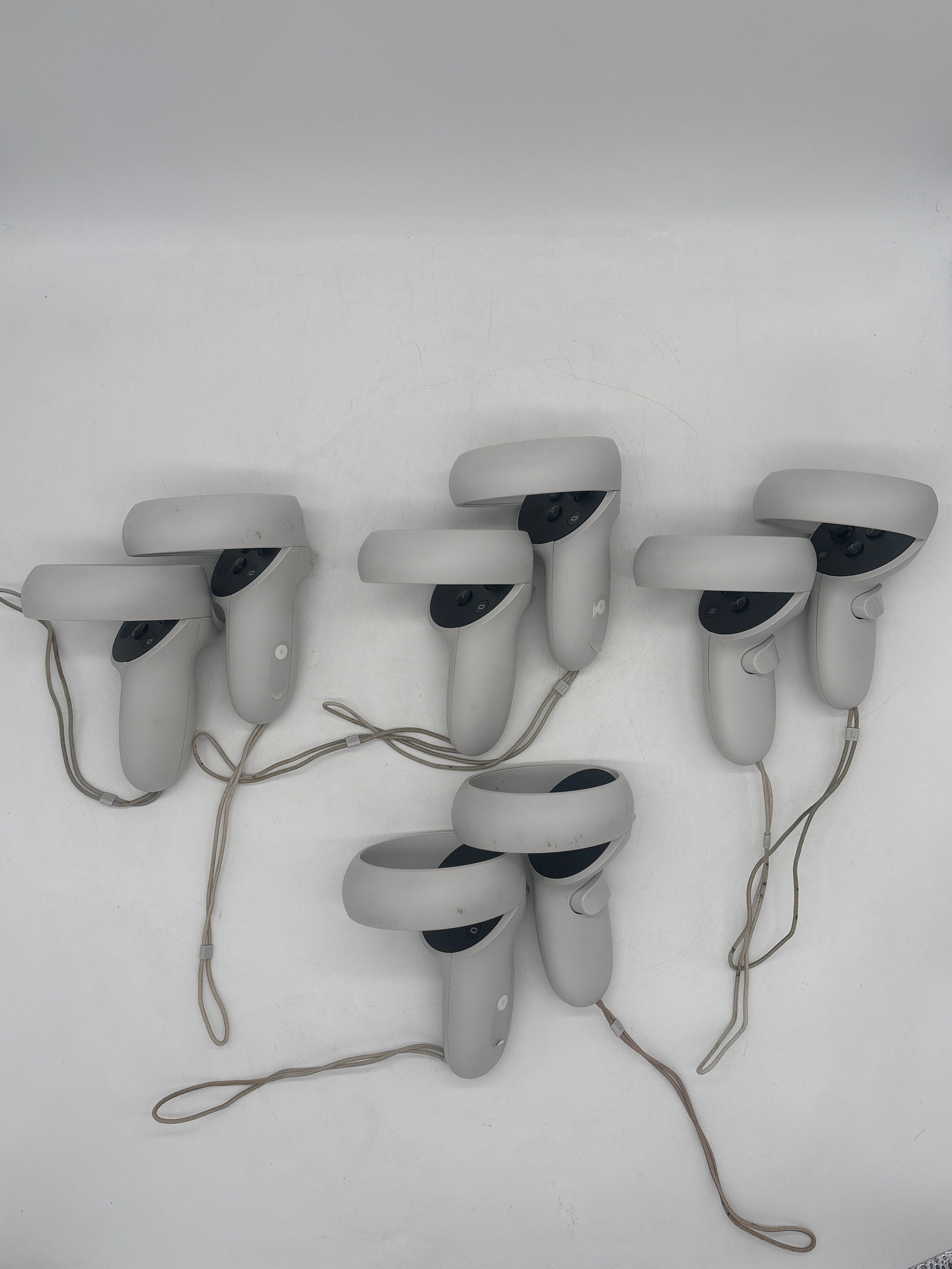 Lot of 4 Meta Oculus Quest 2 Controller Pairs White - Untested