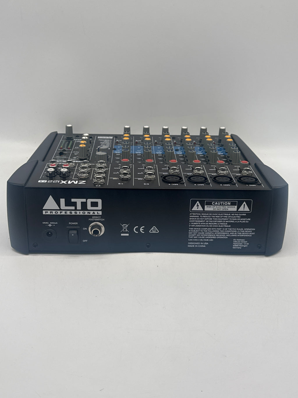 Alto Professional ZMX122FX Compact Audio Mixer + Power Supply - Used