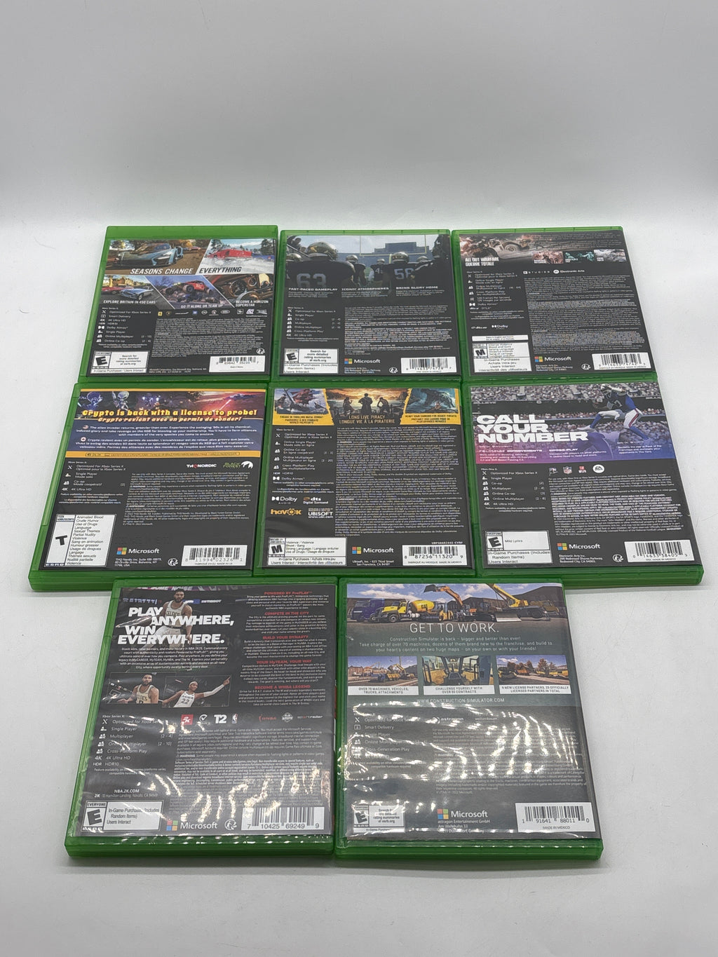 Lot of 8 Xbox Series x Games