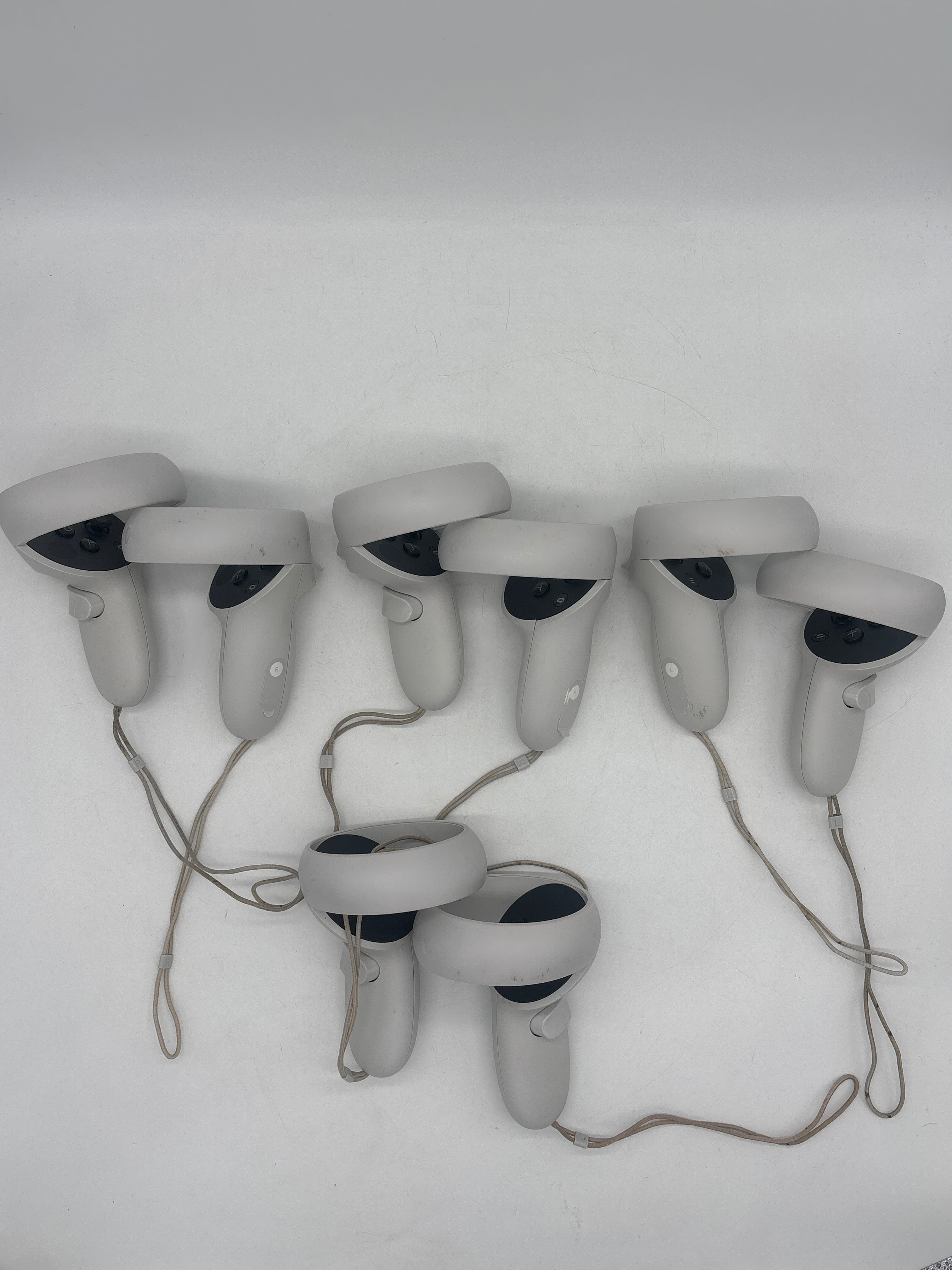 Lot of 4 Meta Oculus Quest 2 Controller Pairs White - Untested