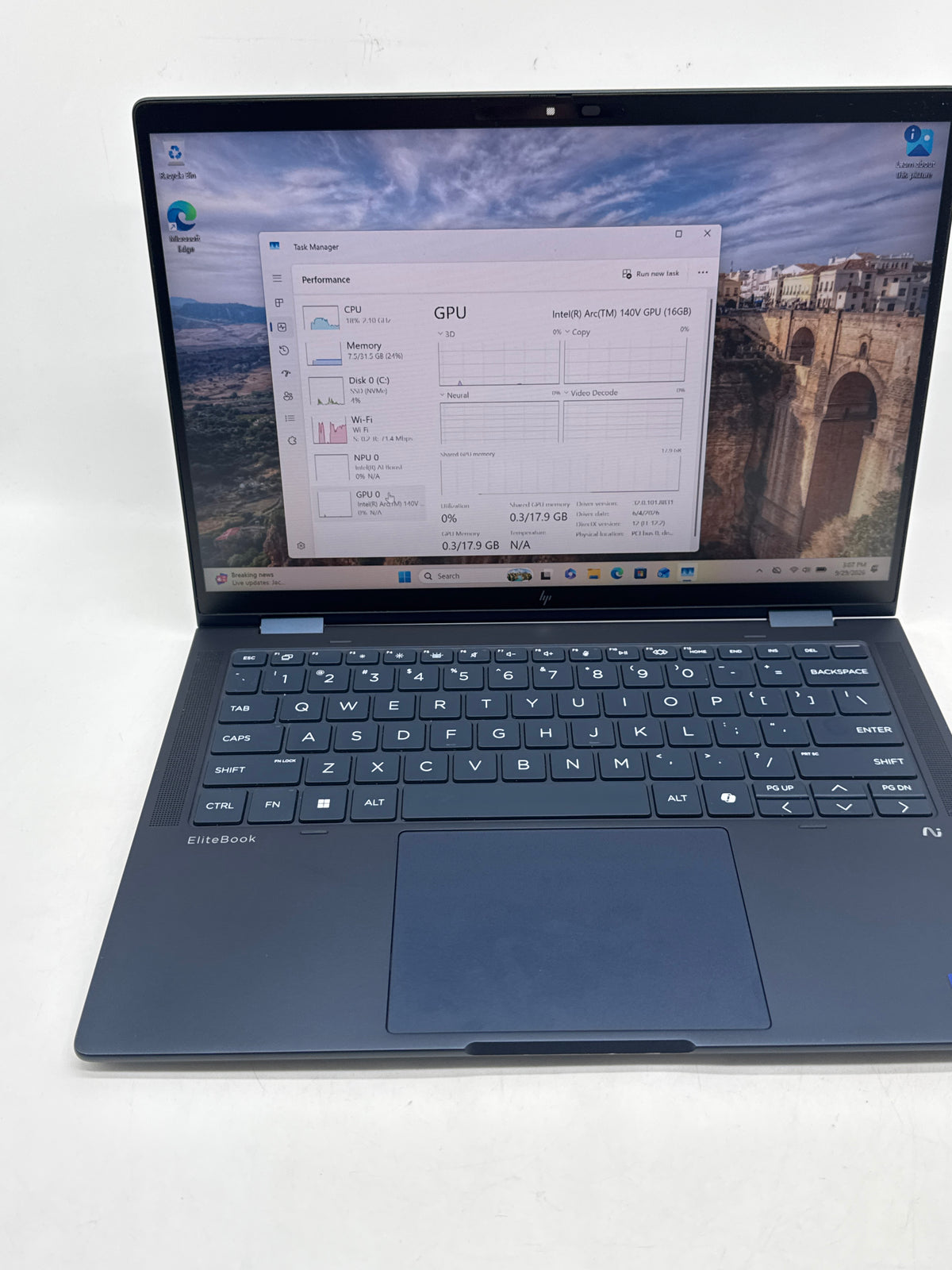 HP EliteBook X Flip G1i Ultra 7 268V 32GB 512GB SSD Arc 140v 14in - Read