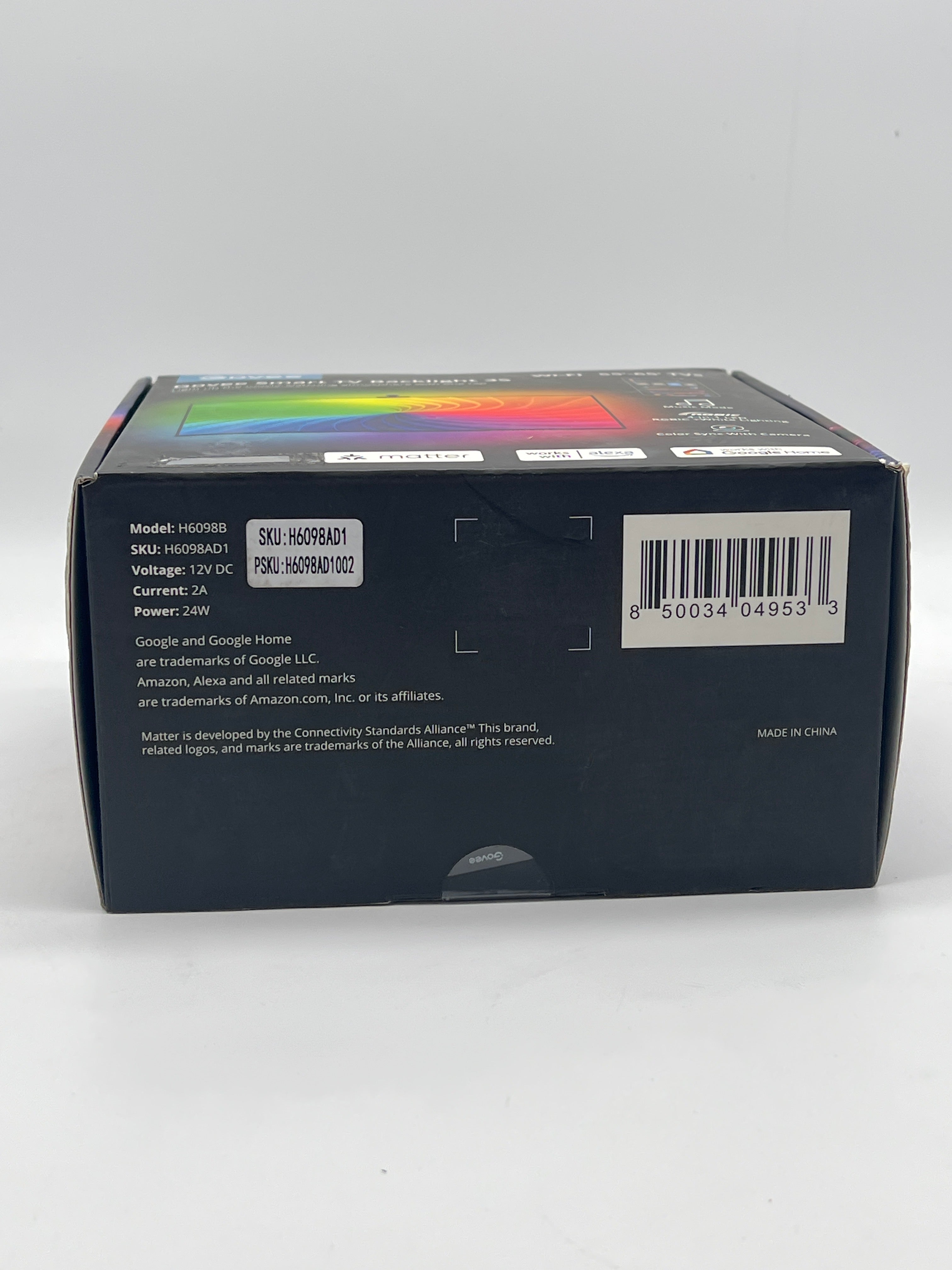 Govee Smart Light Strip (H6098B) - Multicolor LED Indoor Light with App Control