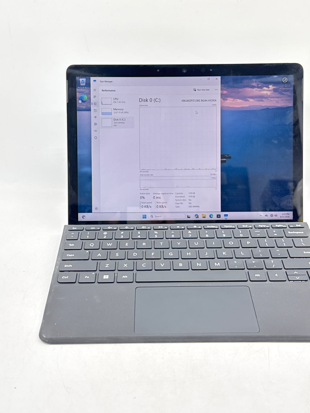 Microsoft Surface Go 3 1926 i3 10100Y 8GB RAM 128GB SSD - Used