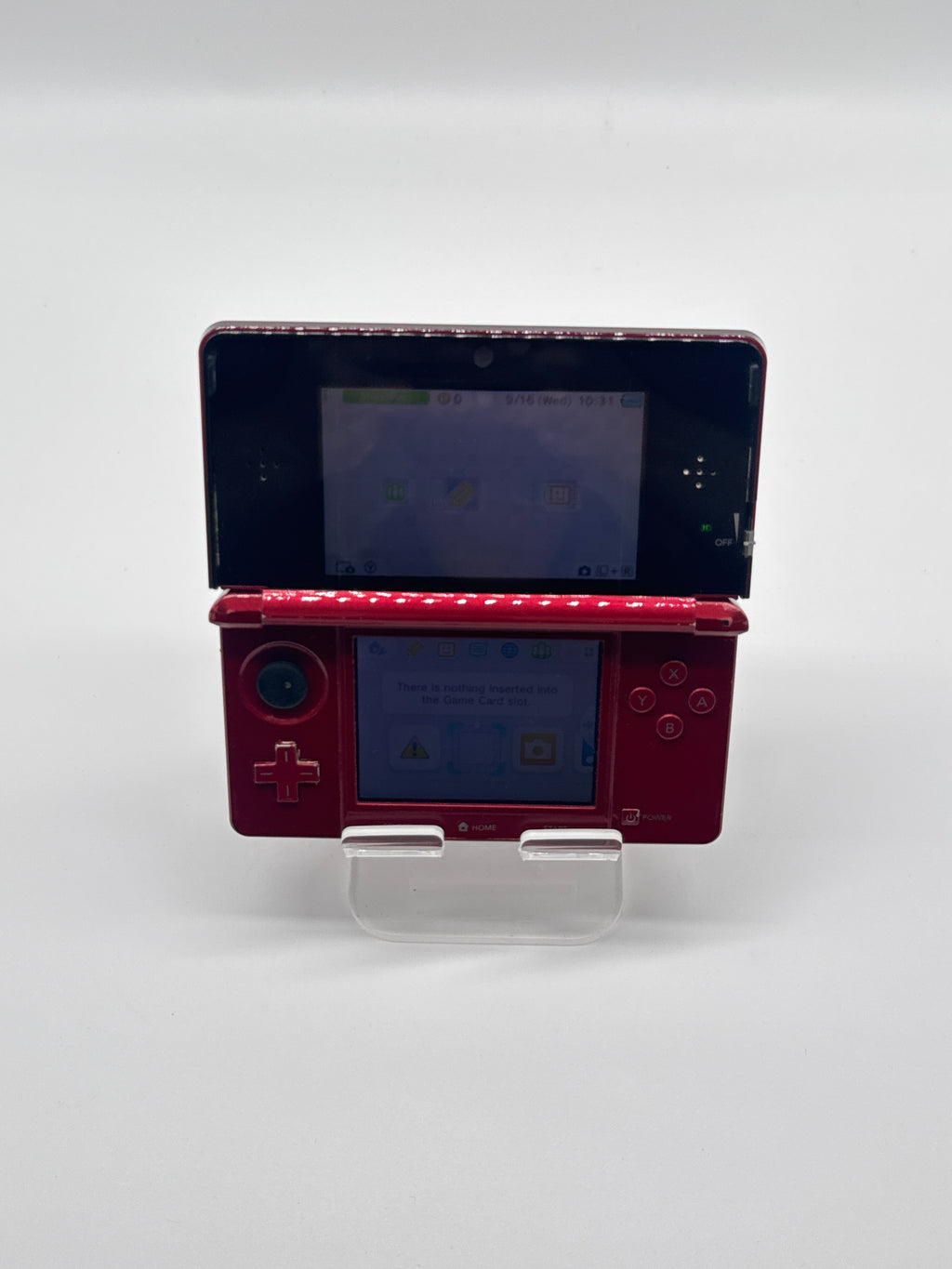 Nintendo 3DS CTR-001 32GB Flame Red Handheld Console - Used