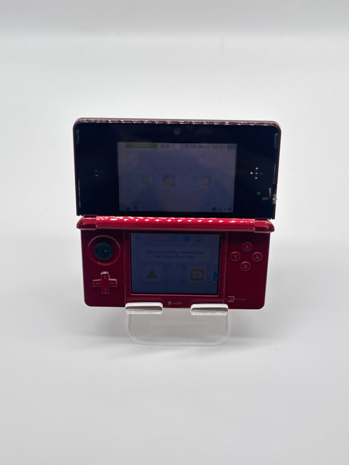 Nintendo 3DS CTR-001 32GB Flame Red Handheld Console - Used