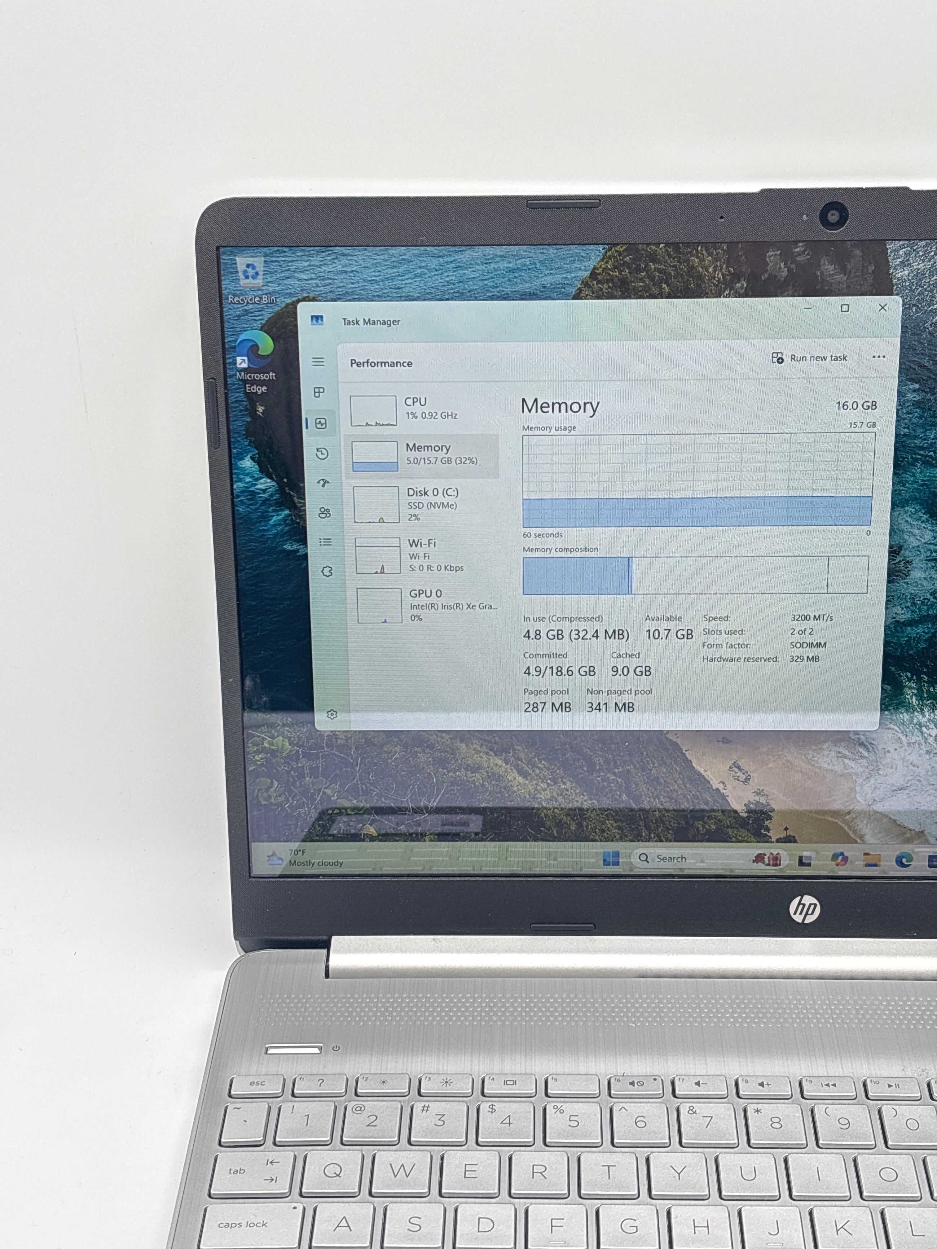 HP 15-dy5073dx i7 1255U 16GB RAM 512GB SSD